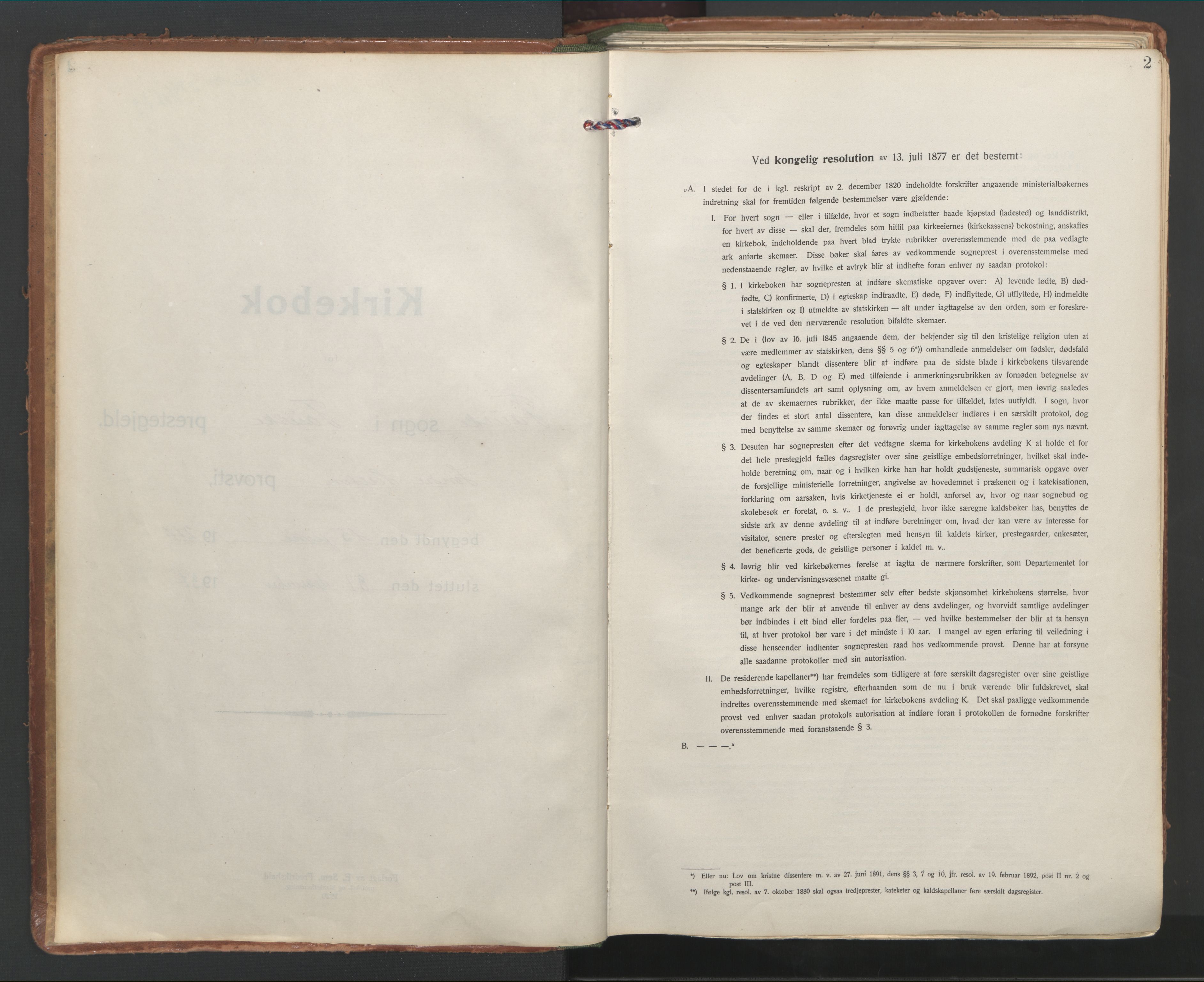 Ministerialprotokoller, klokkerbøker og fødselsregistre - Nordland, AV/SAT-A-1459/849/L0699: Parish register (official) no. 849A10, 1924-1937, p. 2