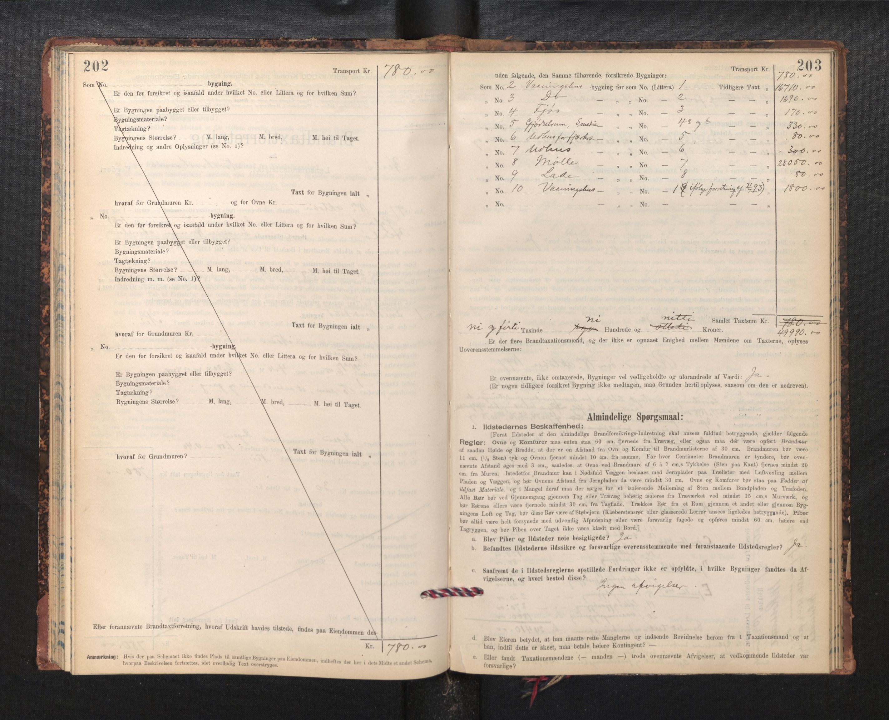 Lensmannen i Herdla, AV/SAB-A-32901/0012/L0003:  Branntakstprotokoll skjematakst, 1897-1916, p. 202-203