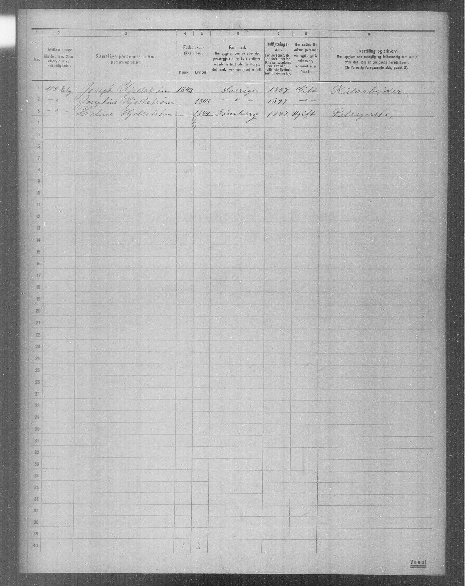 OBA, Municipal Census 1904 for Kristiania, 1904, p. 10124