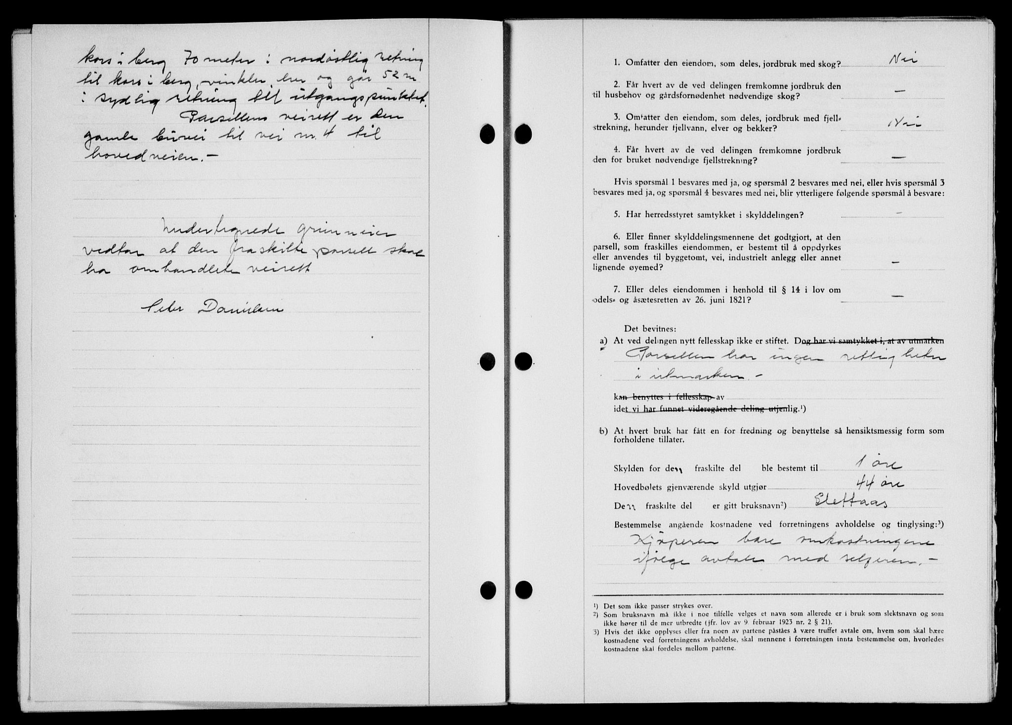 Lofoten sorenskriveri, SAT/A-0017/1/2/2C/L0013a: Mortgage book no. 13a, 1944-1946, Diary no: : 762/1945