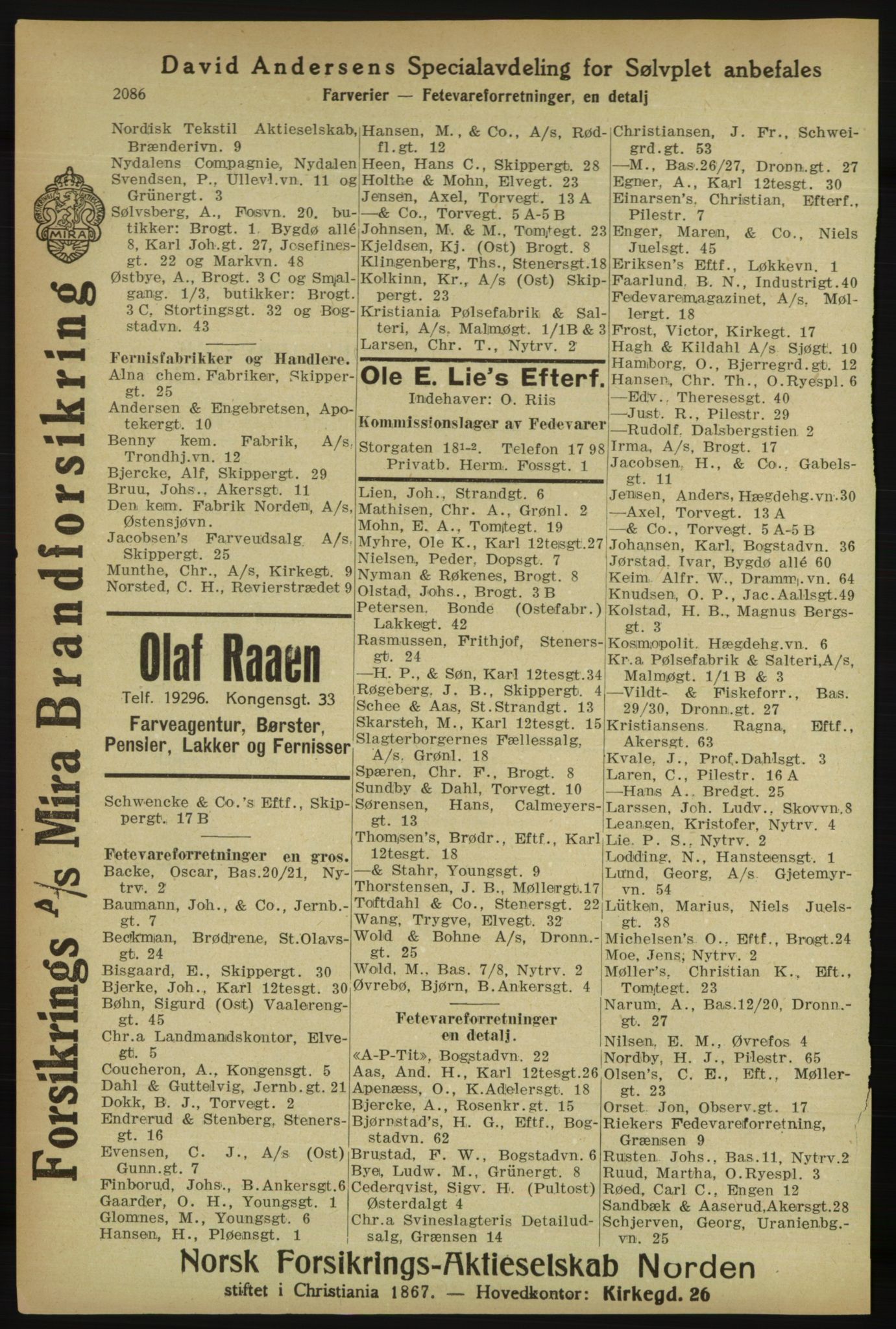 Kristiania/Oslo adressebok, PUBL/-, 1918, p. 2239