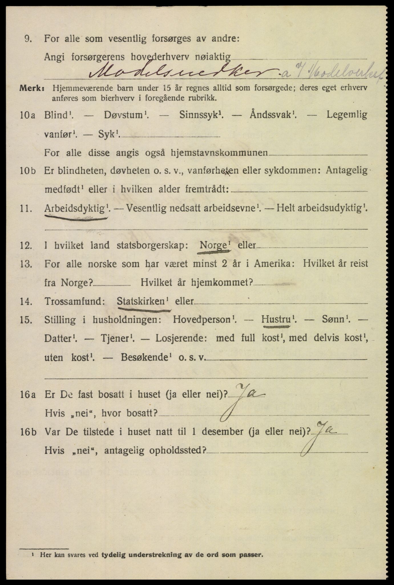 SAH, 1920 census for Gjøvik, 1920, p. 2799