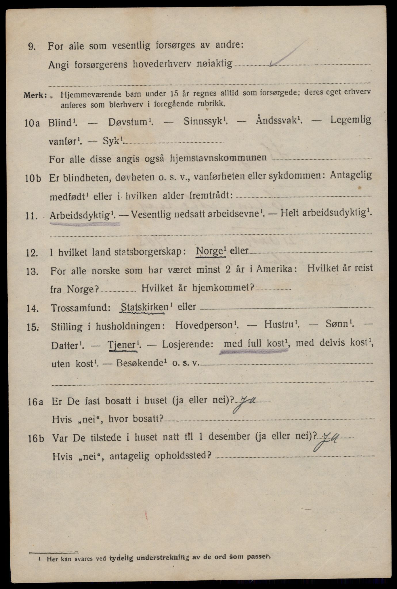 SAST, 1920 census for Haugesund, 1920, p. 45312