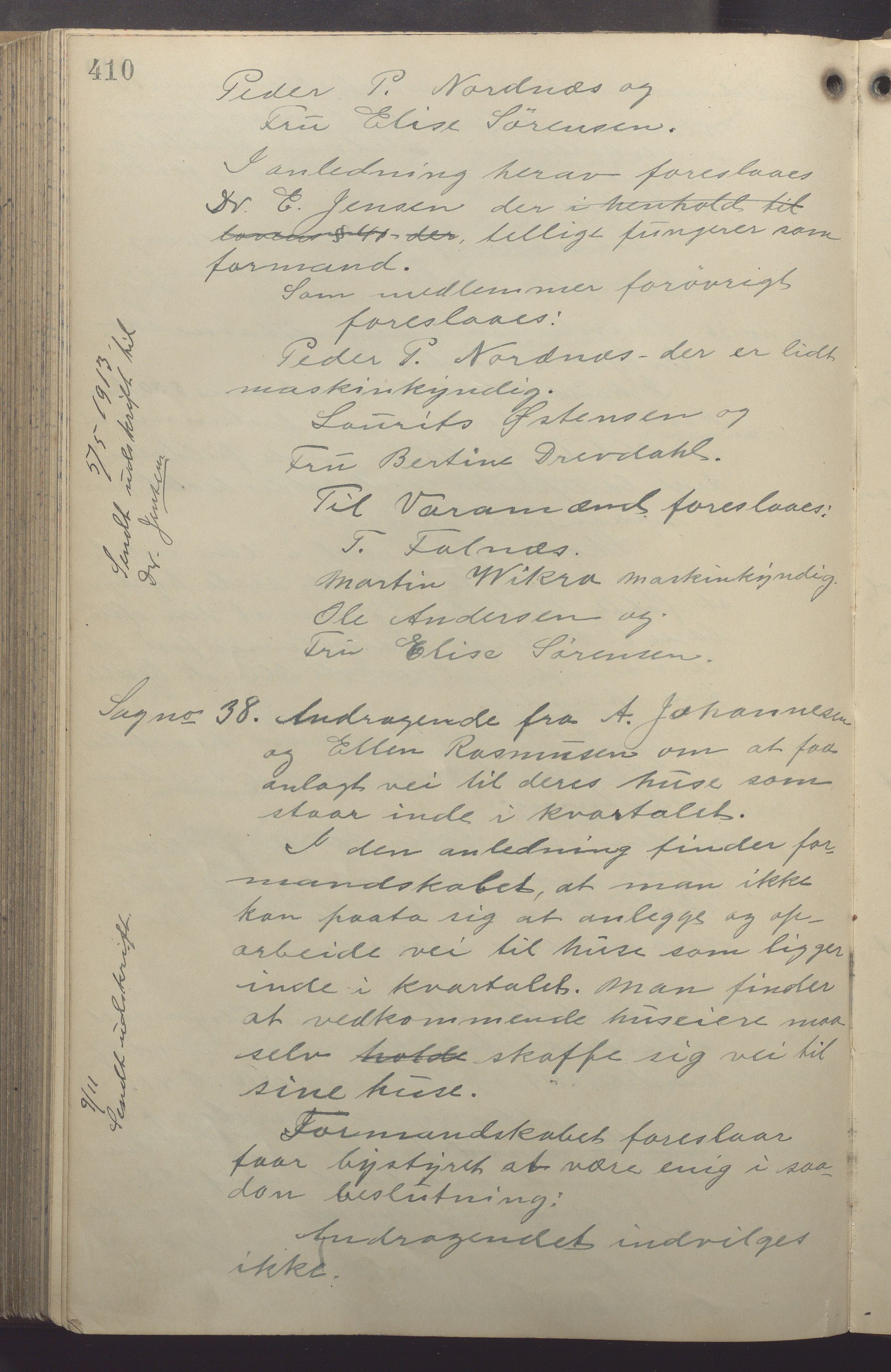 Skudeneshavn kommune - Formannskapet, IKAR/A-361/Aa/L0003: Møtebok, 1903-1913, p. 410