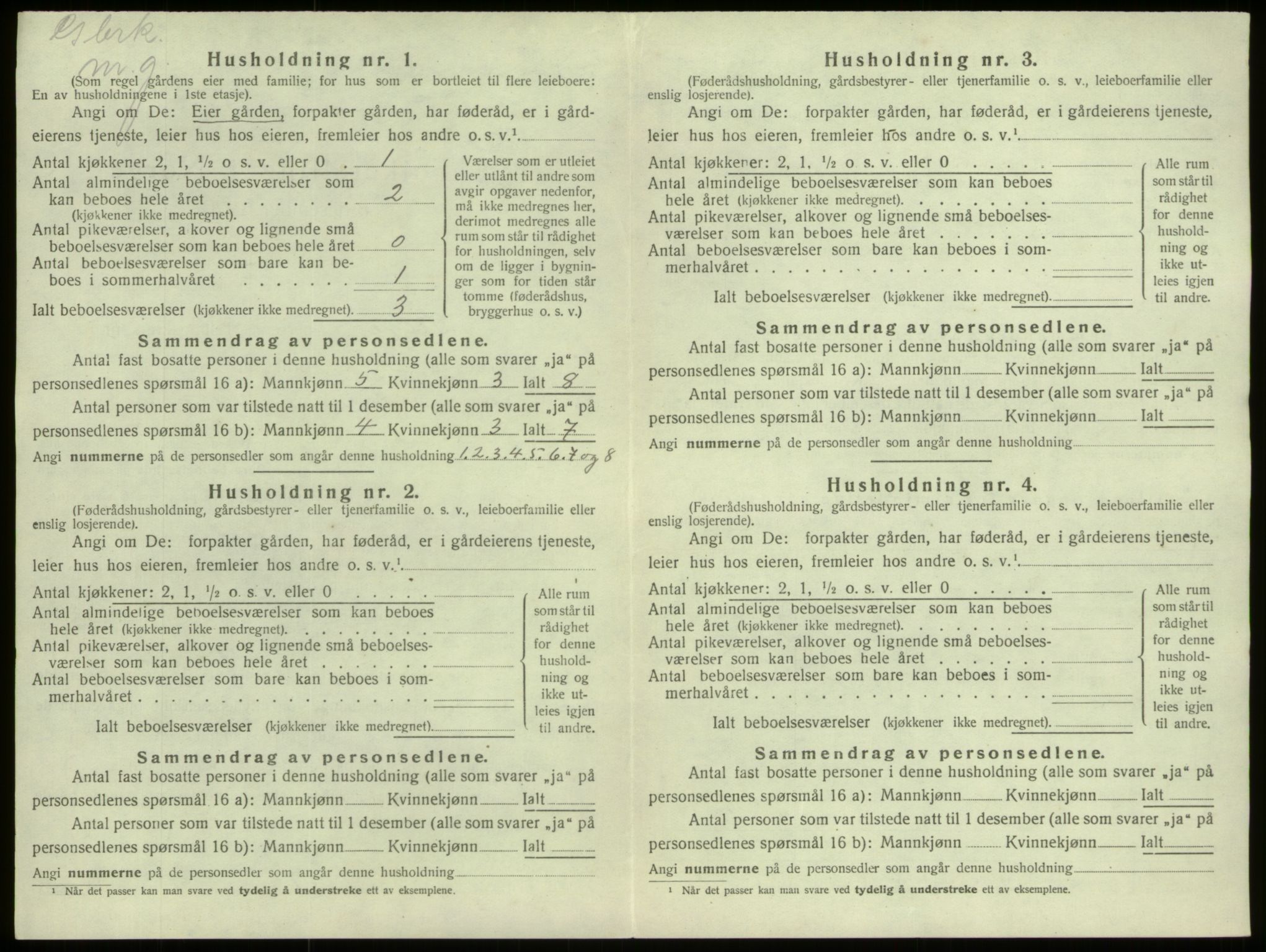 SAB, 1920 census for Selje, 1920, p. 78