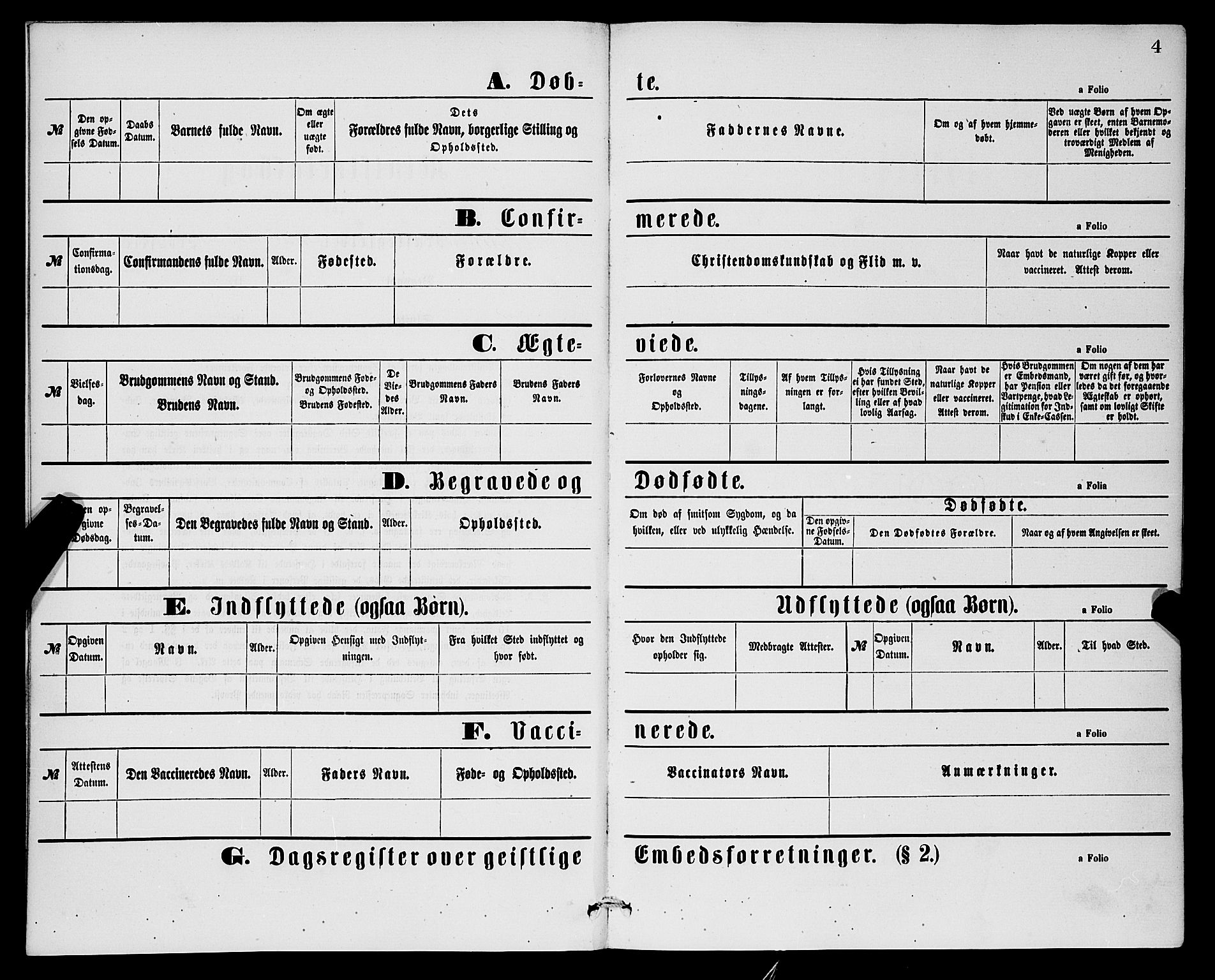 Lærdal sokneprestembete, AV/SAB-A-81201: Parish register (official) no.  A 14, 1865-1877, p. 4