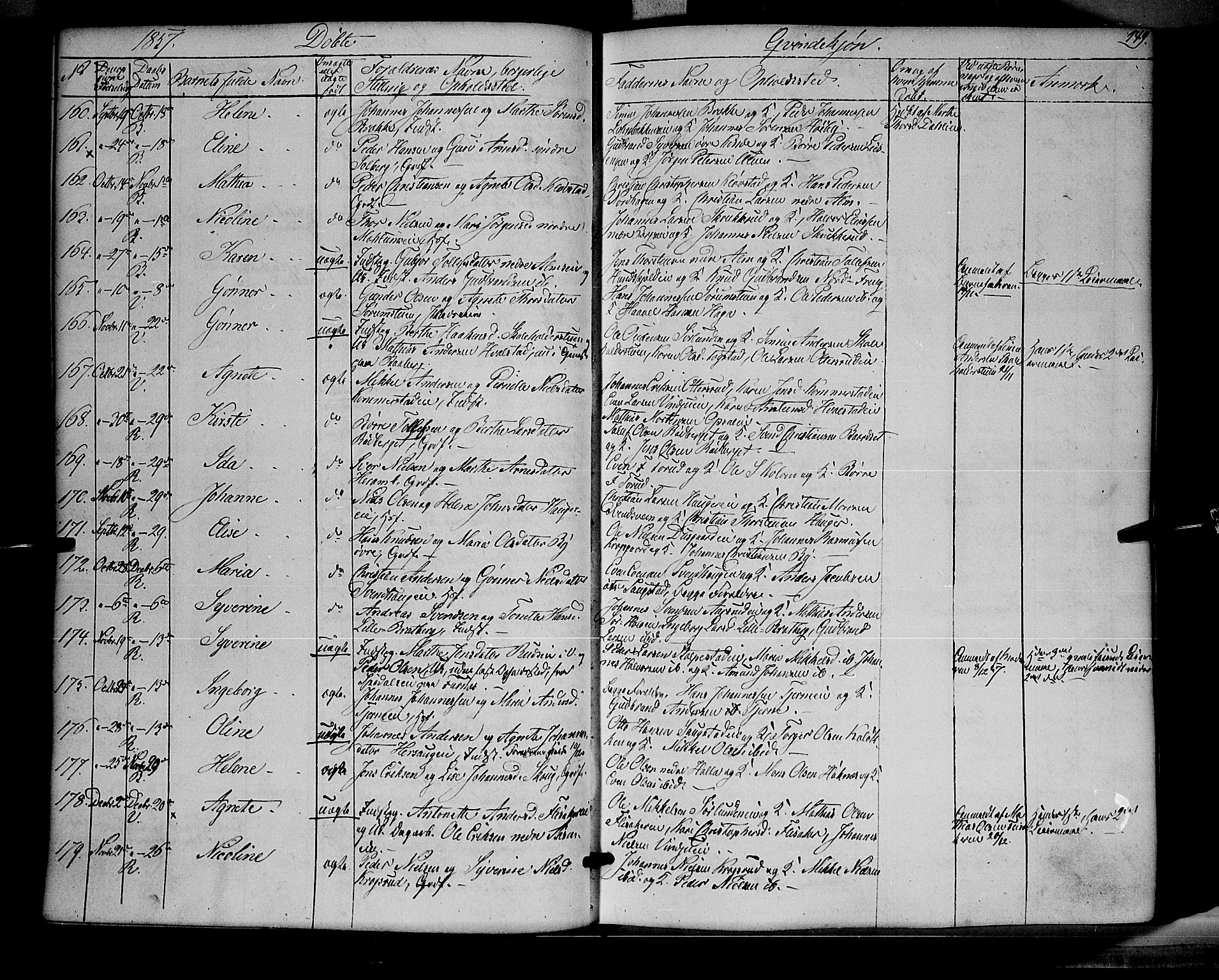 Ringsaker prestekontor, AV/SAH-PREST-014/K/Ka/L0009: Parish register (official) no. 9, 1850-1860, p. 149