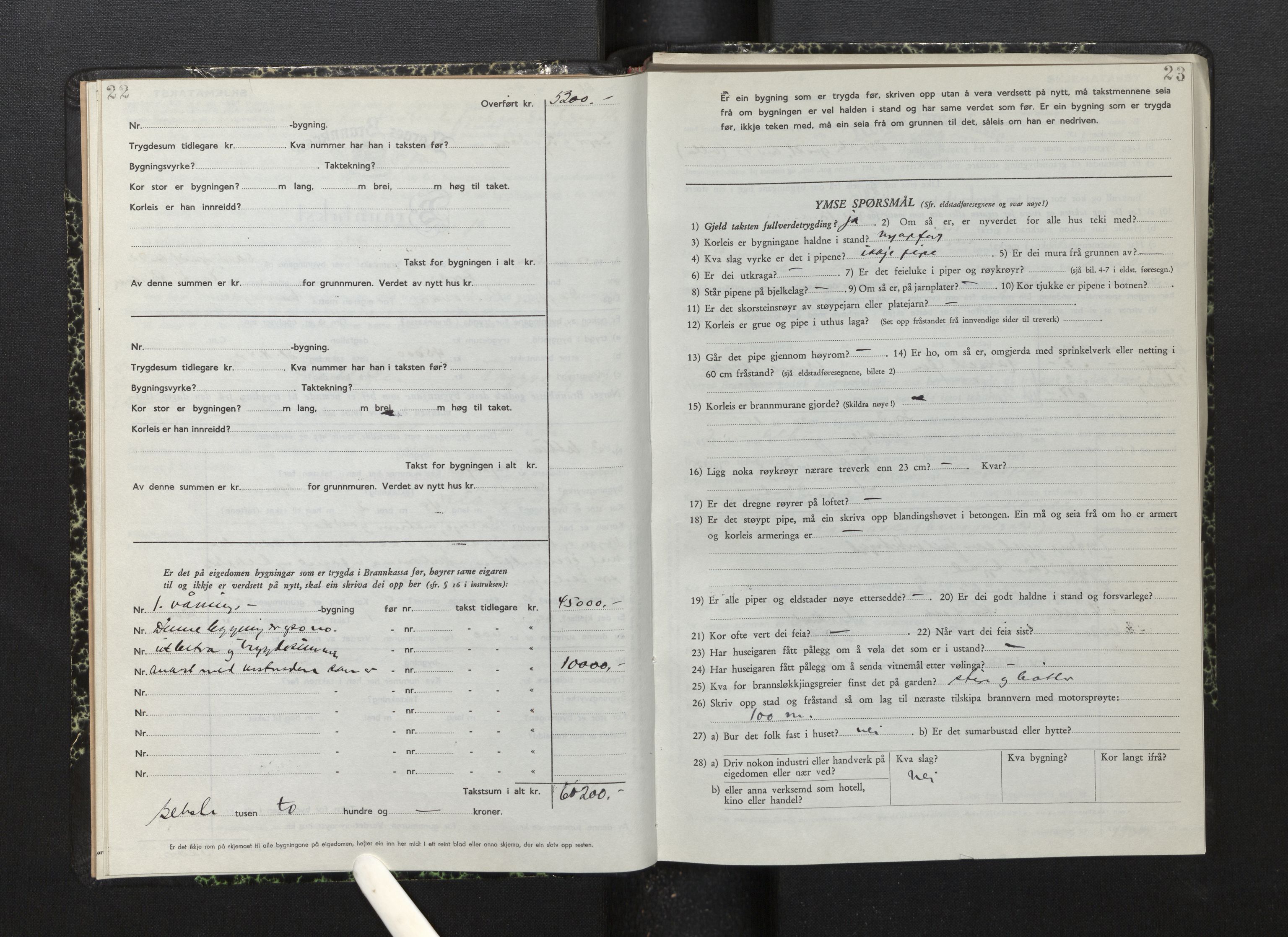 Lensmannen i Førde, AV/SAB-A-27401/0012/L0011: Branntakstprotokoll, skjematakst, 1948-1954, p. 22-23