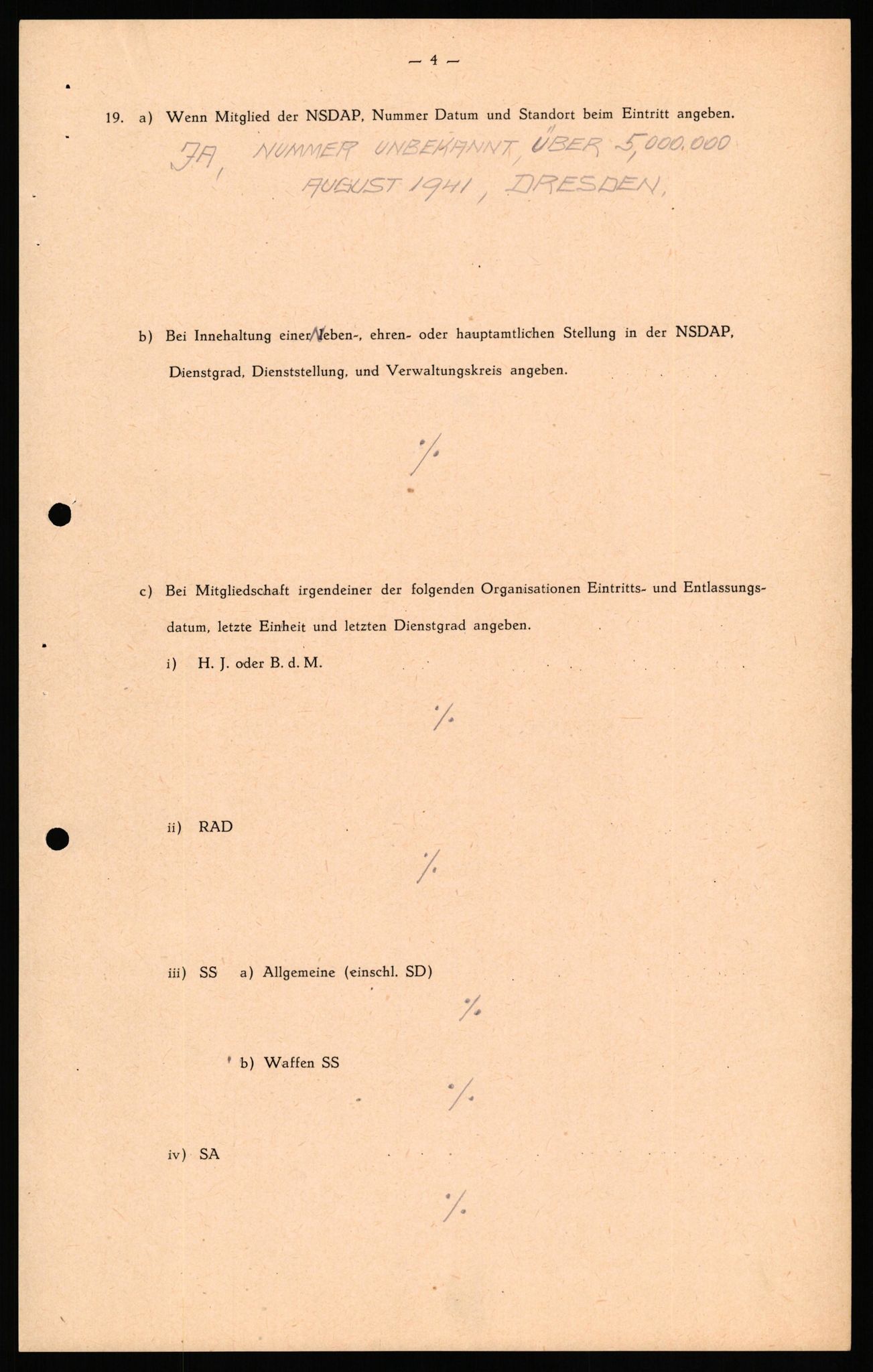 Forsvaret, Forsvarets overkommando II, RA/RAFA-3915/D/Db/L0041: CI Questionaires.  Diverse nasjonaliteter., 1945-1946, p. 257