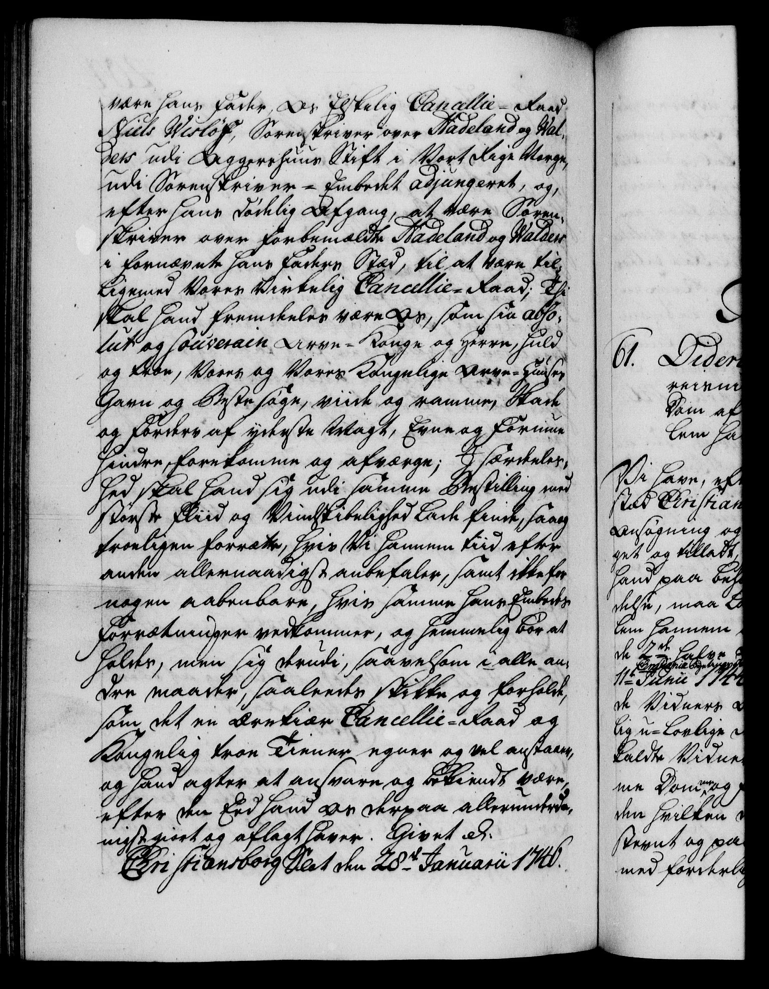 Danske Kanselli 1572-1799, RA/EA-3023/F/Fc/Fca/Fcaa/L0034: Norske registre, 1745-1746, p. 404b
