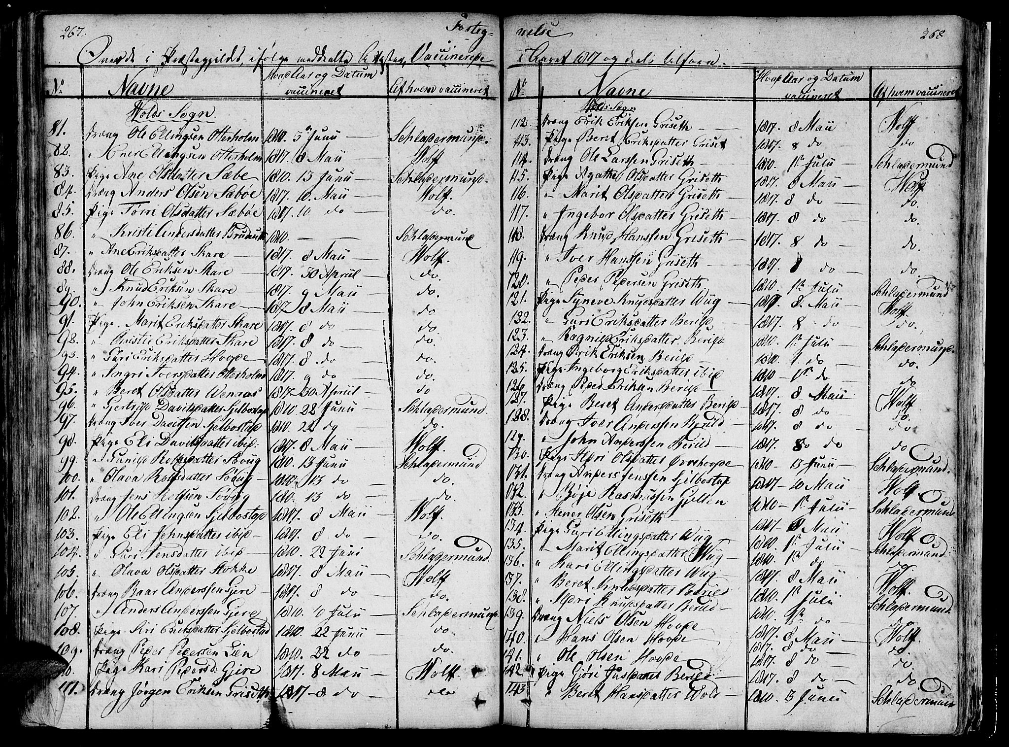 Ministerialprotokoller, klokkerbøker og fødselsregistre - Møre og Romsdal, AV/SAT-A-1454/544/L0570: Parish register (official) no. 544A03, 1807-1817, p. 267-268