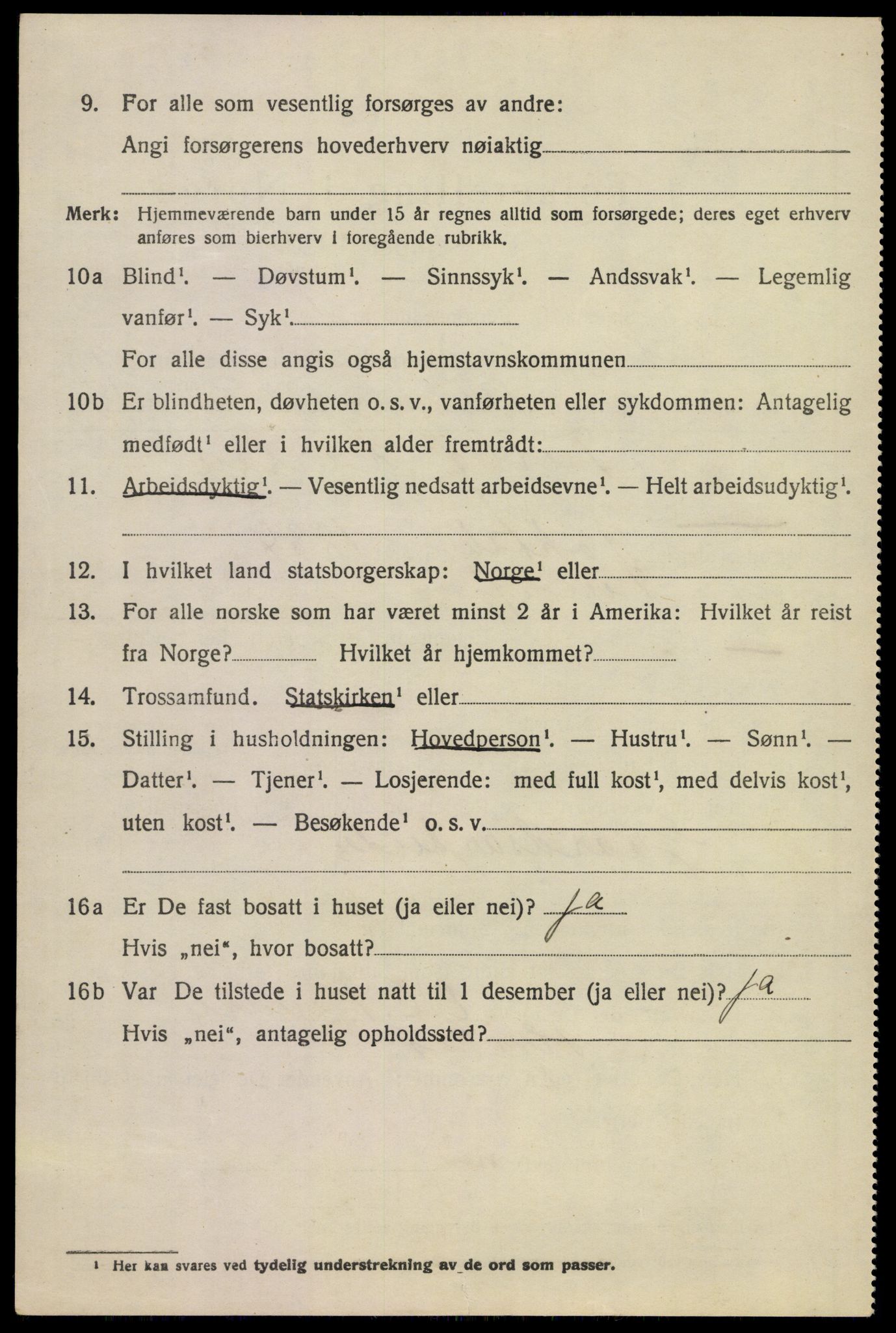 SAKO, 1920 census for Sandeherred, 1920, p. 24785