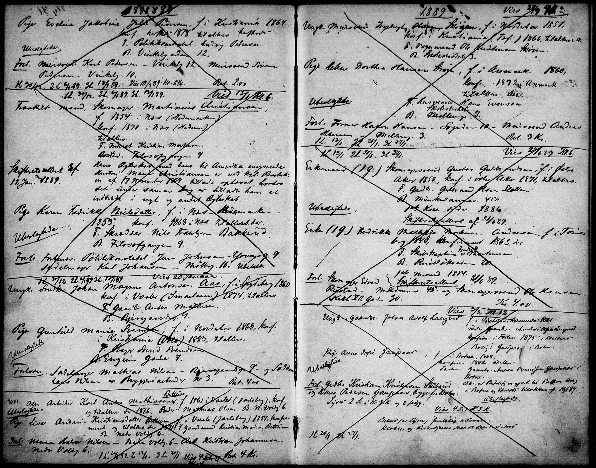 Johannes prestekontor Kirkebøker, AV/SAO-A-10852/H/Ha/L0001: Banns register no. 1, 1875-1890