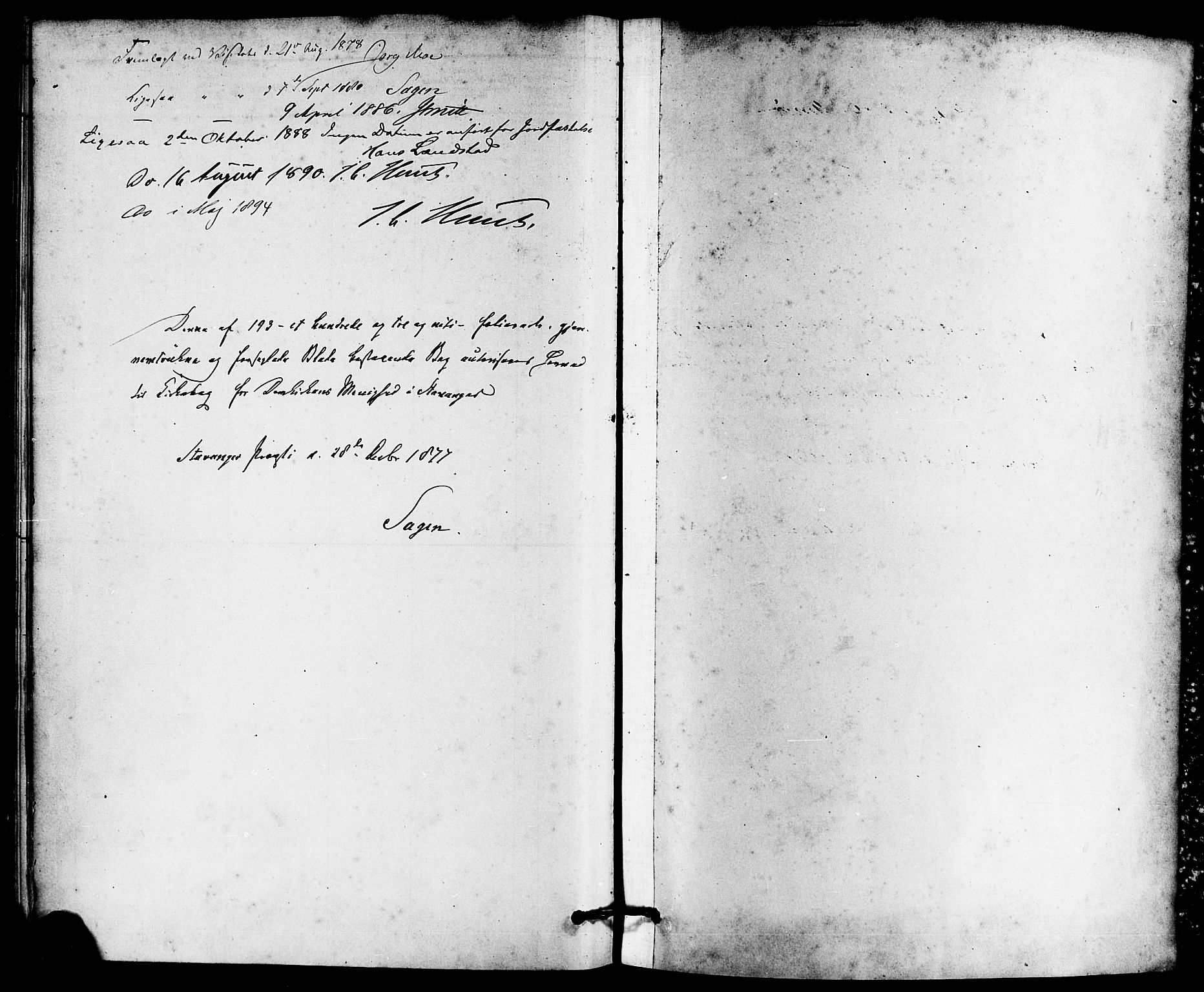 Domkirken sokneprestkontor, AV/SAST-A-101812/001/30/30BA/L0027: Parish register (official) no. A 26, 1878-1896