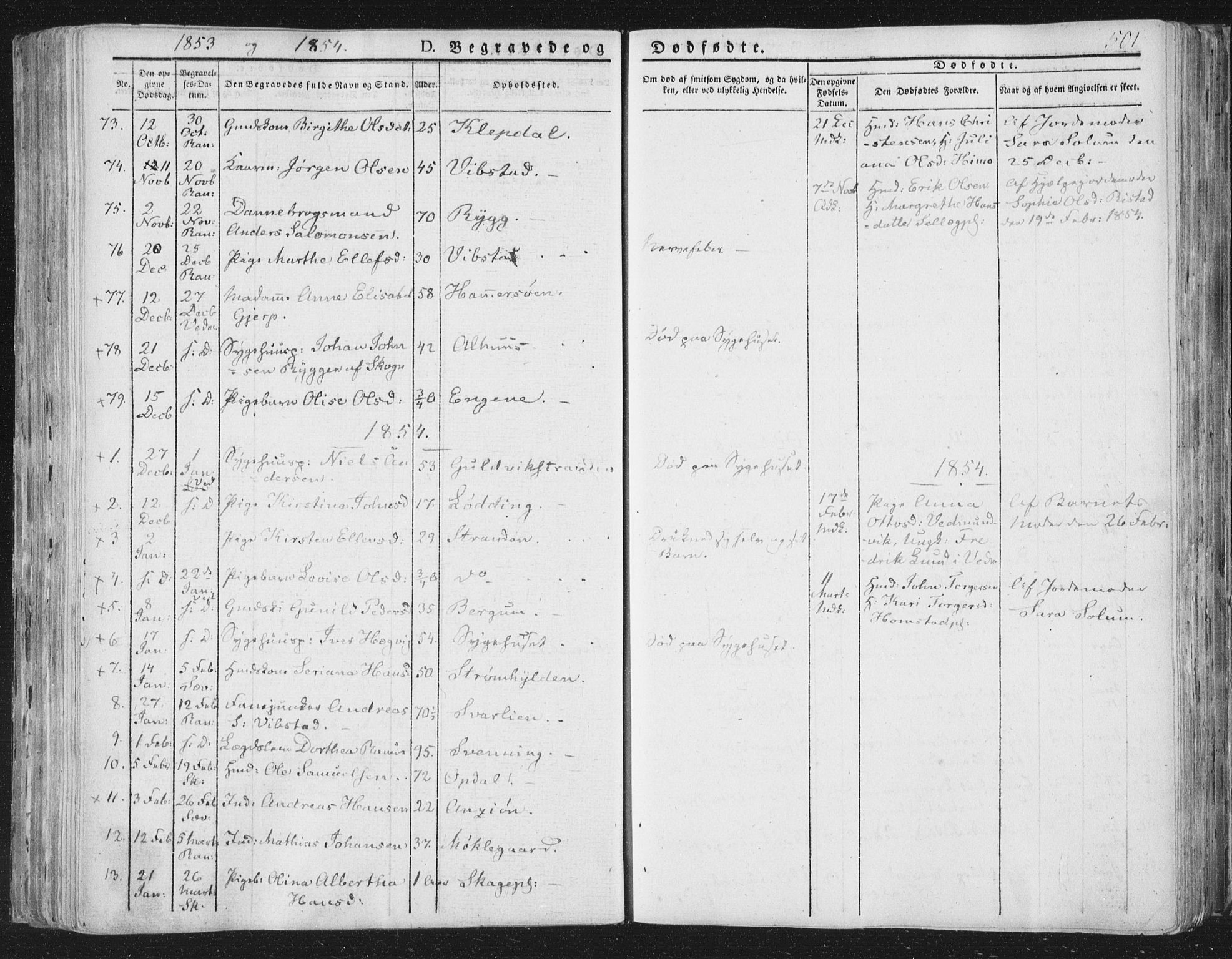 Ministerialprotokoller, klokkerbøker og fødselsregistre - Nord-Trøndelag, SAT/A-1458/764/L0552: Parish register (official) no. 764A07b, 1824-1865, p. 501