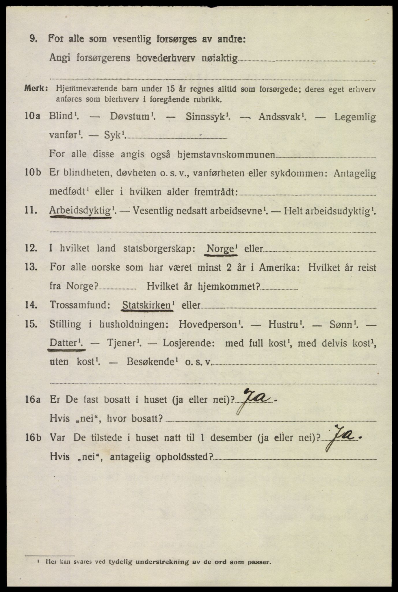 SAK, 1920 census for Holt, 1920, p. 2375