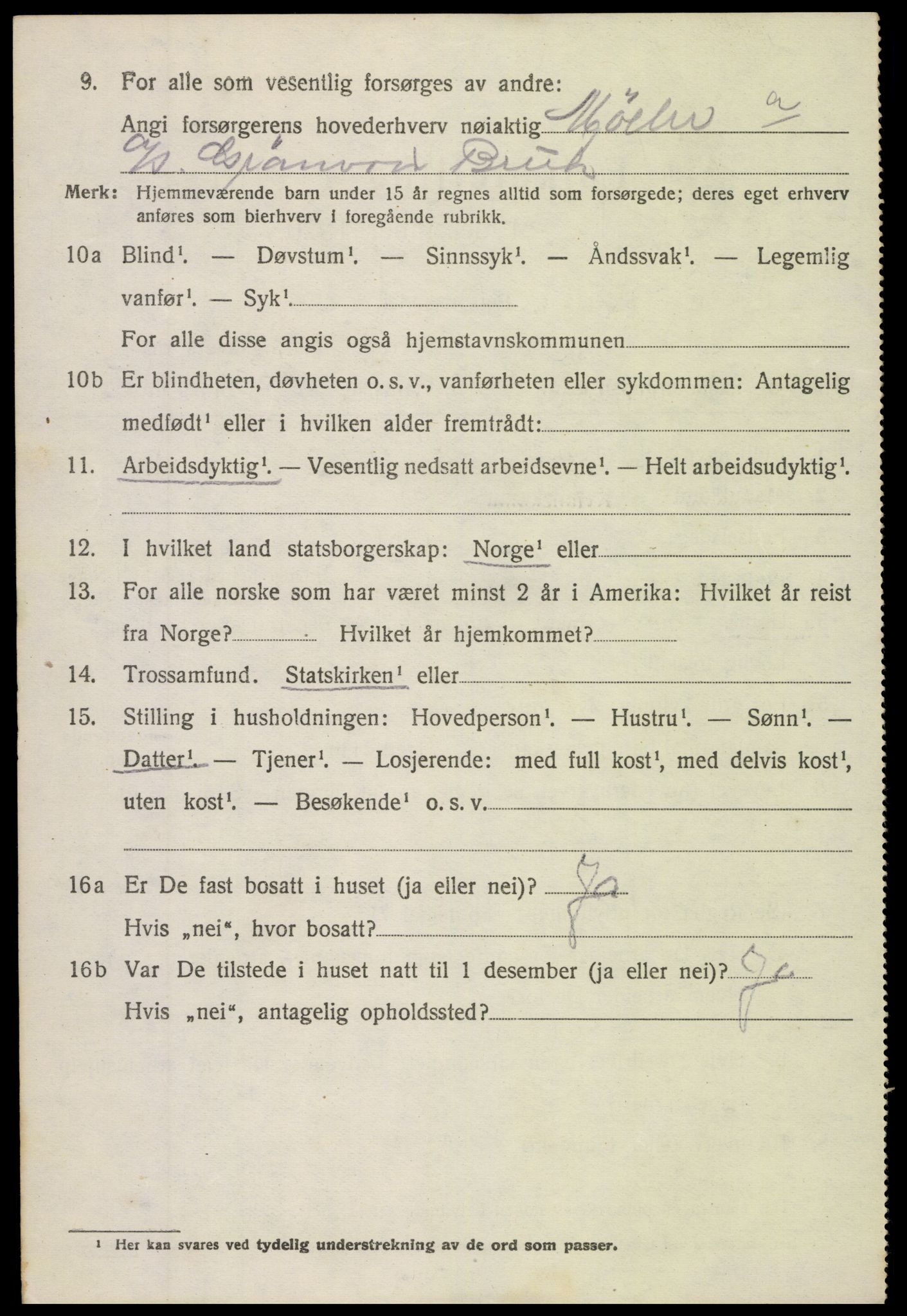 SAH, 1920 census for Torpa, 1920, p. 2248