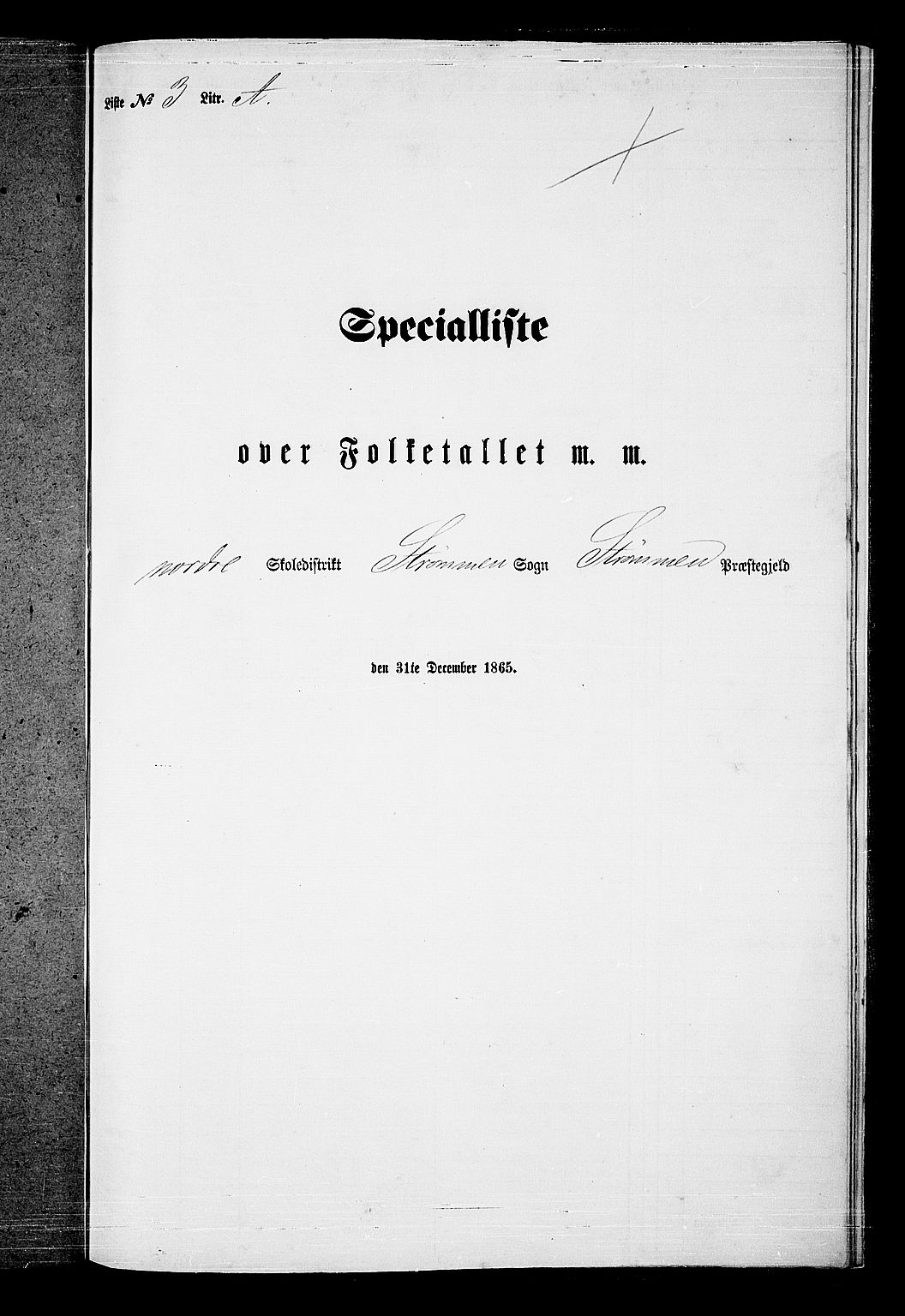 RA, 1865 census for Strømm, 1865, p. 36