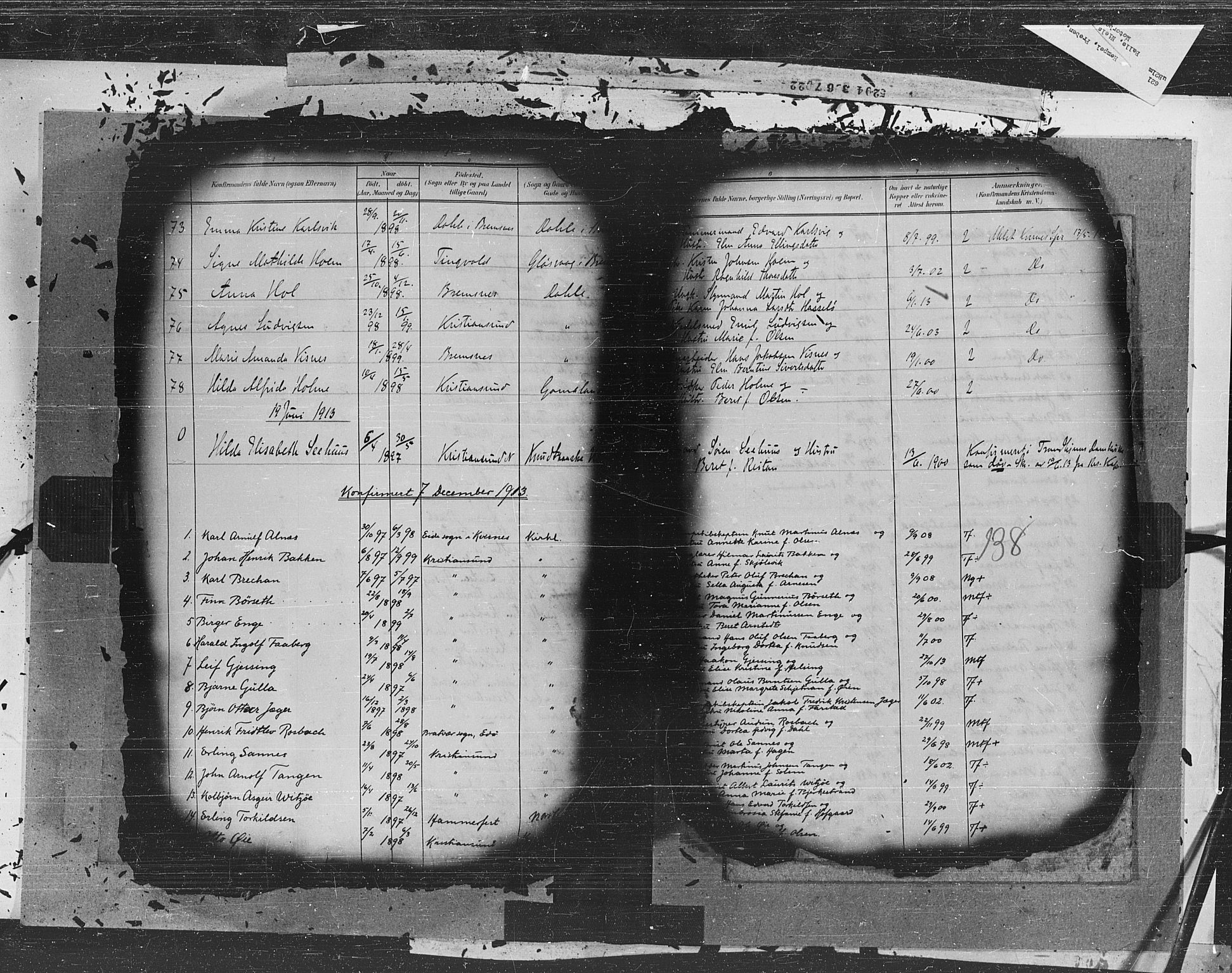 Kristiansund sokneprestkontor, SAT/A-1068/1/I/I1: Parish register (official) no. 6c, 1901-1914, p. 138