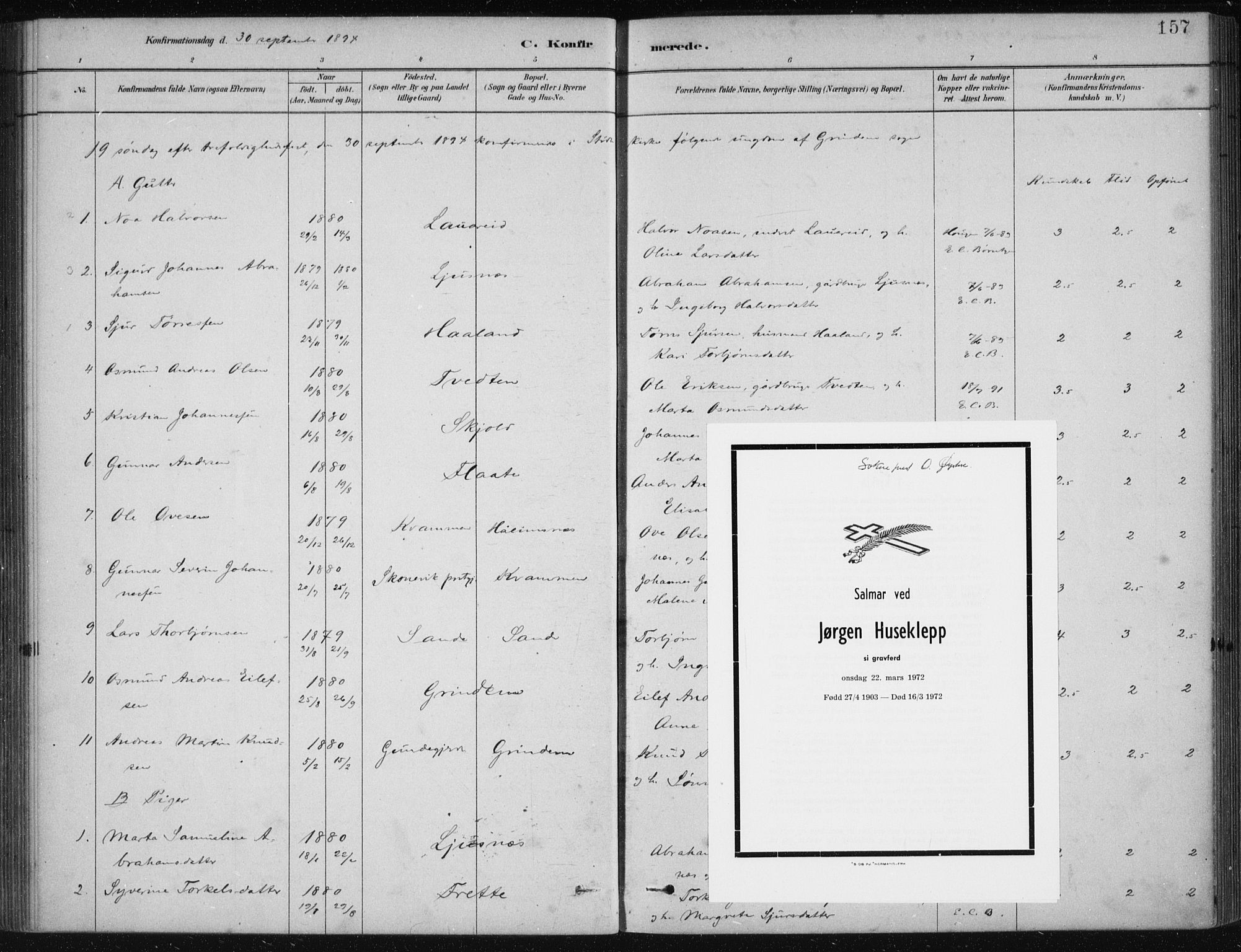 Etne sokneprestembete, SAB/A-75001/H/Haa: Parish register (official) no. D  1, 1879-1919