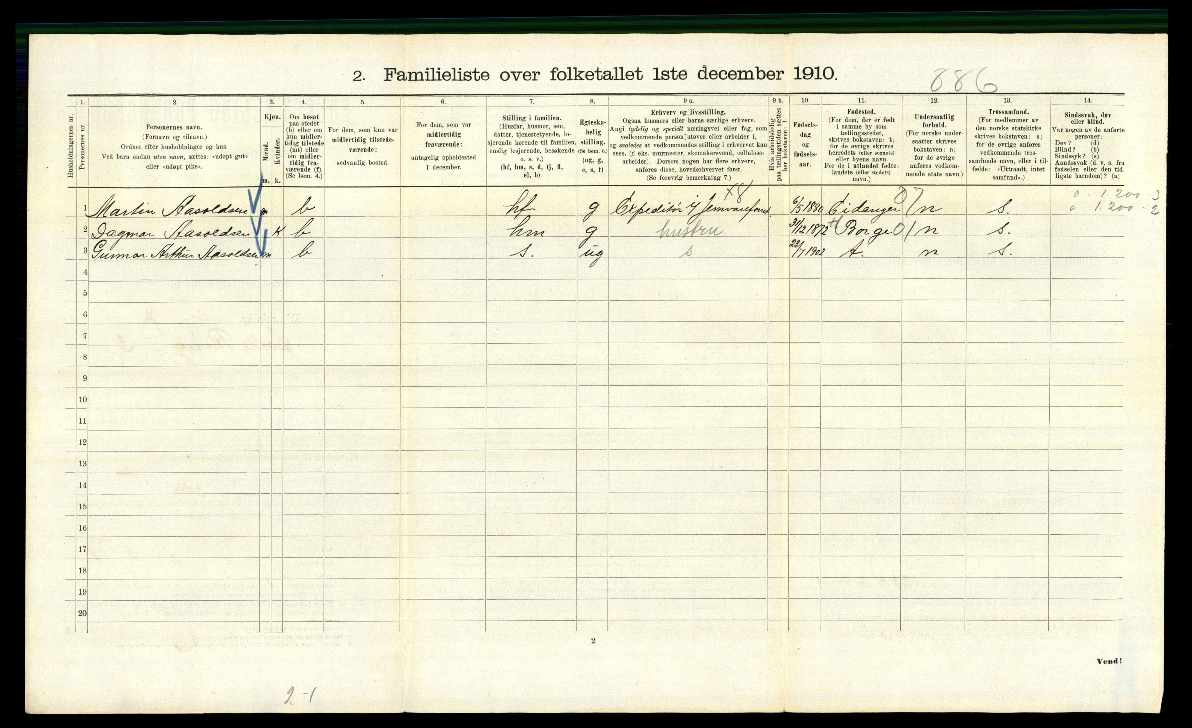 RA, 1910 census for Kristiania, 1910, p. 124894