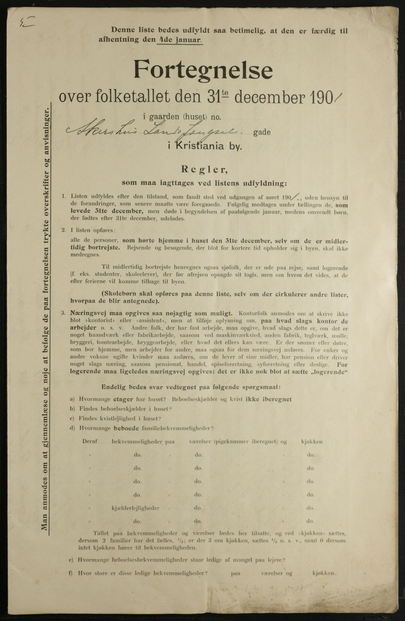 OBA, Municipal Census 1901 for Kristiania, 1901, p. 150