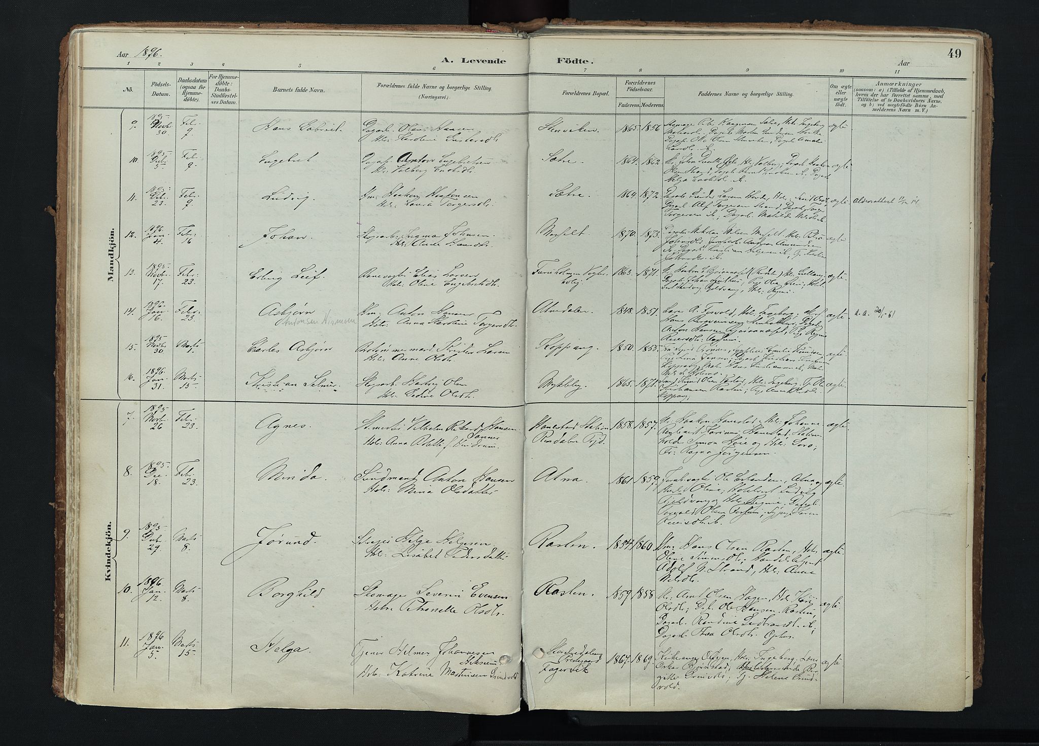 Stor-Elvdal prestekontor, AV/SAH-PREST-052/H/Ha/Haa/L0004: Parish register (official) no. 4, 1890-1922, p. 49