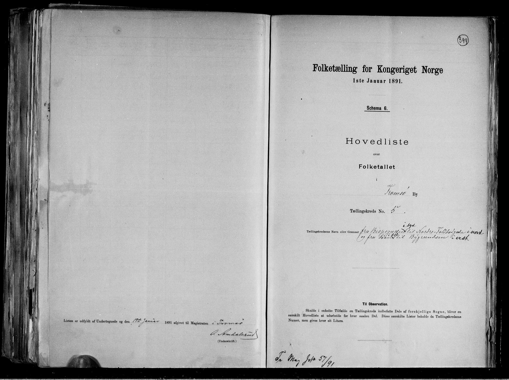RA, 1891 census for 1902 Tromsø, 1891, p. 17