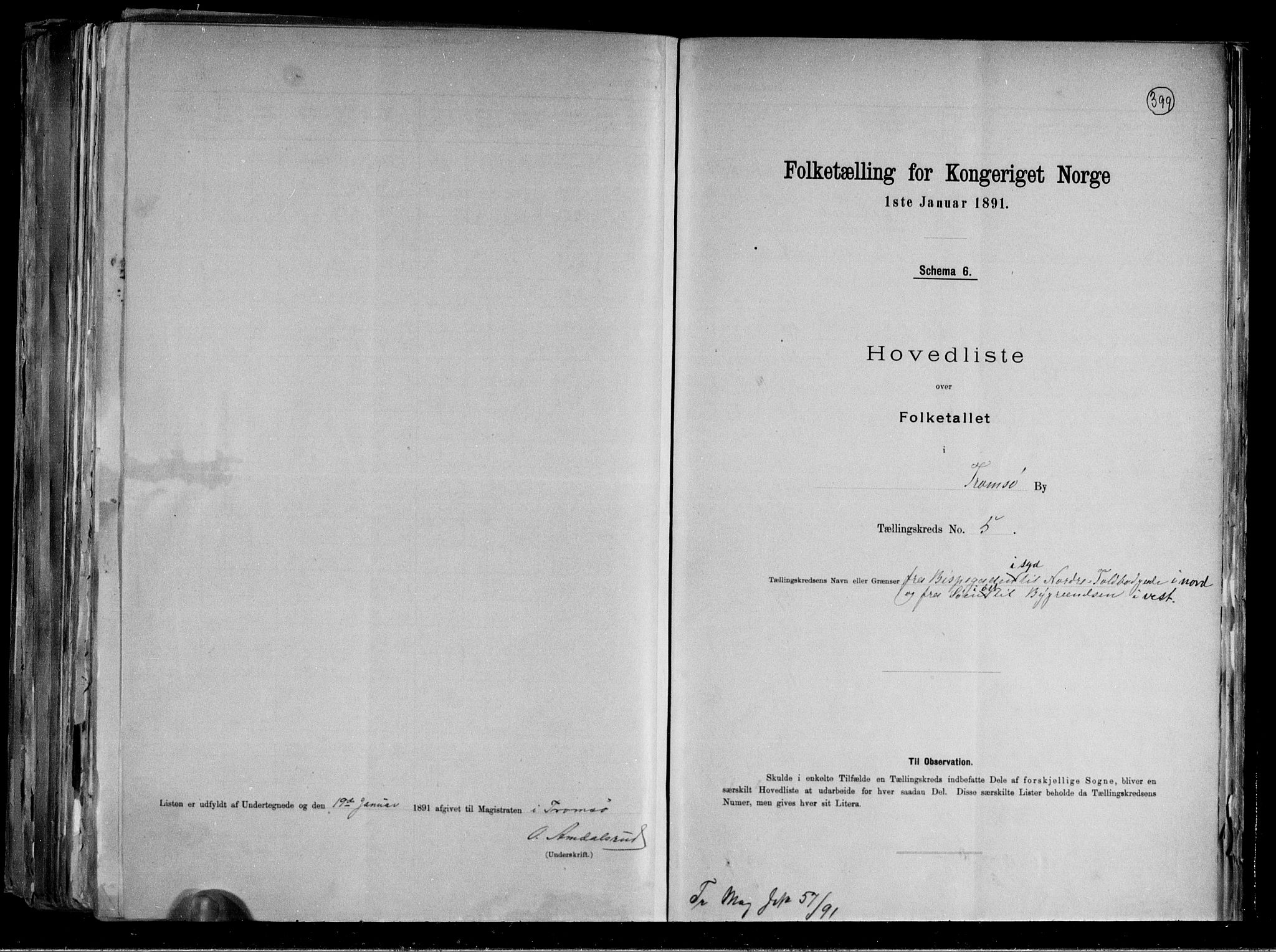 RA, 1891 census for 1902 Tromsø, 1891, p. 17