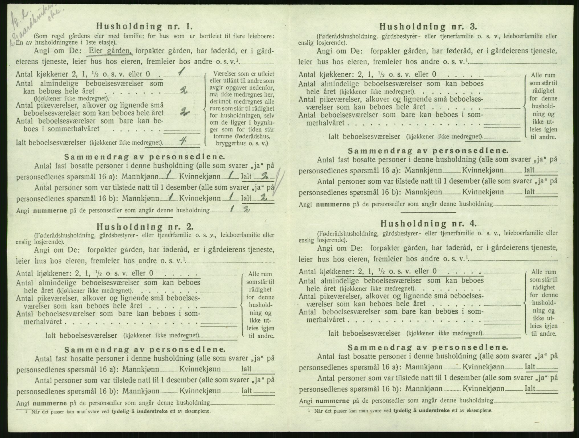 SAT, 1920 census for Straumsnes, 1920, p. 150