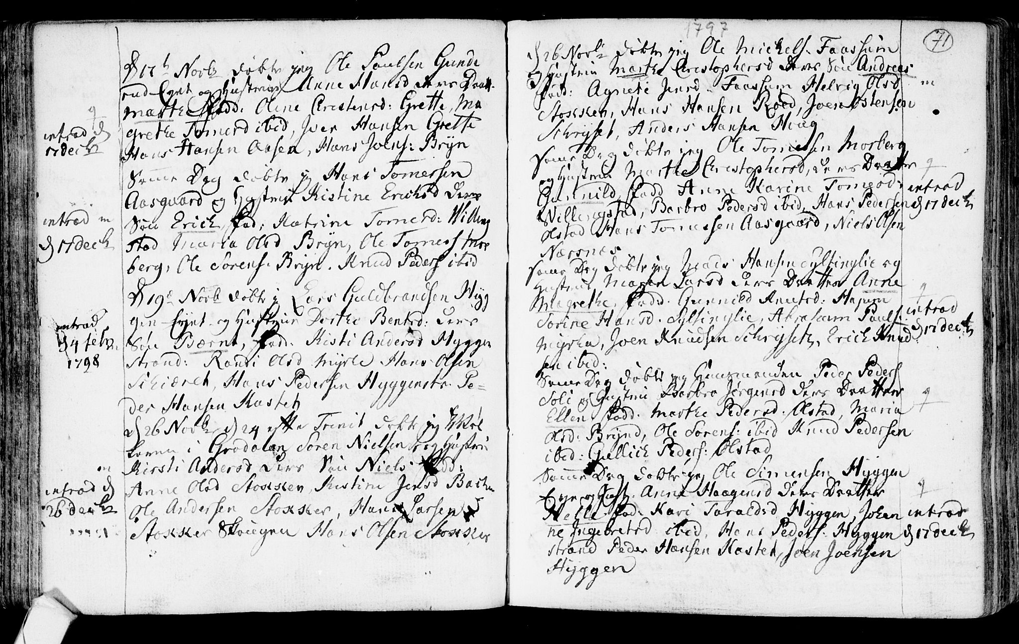 Røyken kirkebøker, SAKO/A-241/F/Fa/L0003: Parish register (official) no. 3, 1782-1813, p. 71