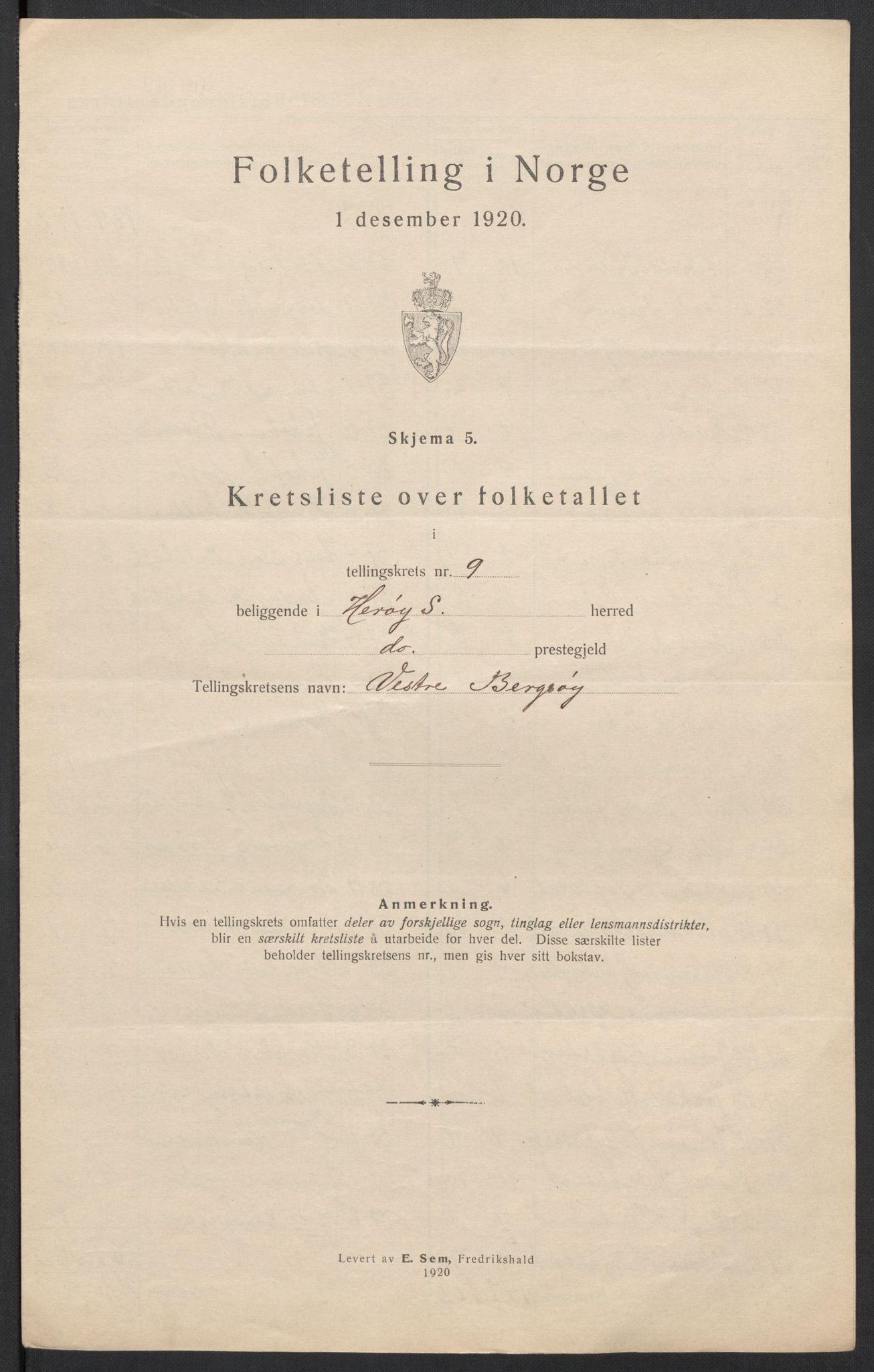 SAT, 1920 census for Herøy (MR), 1920, p. 30