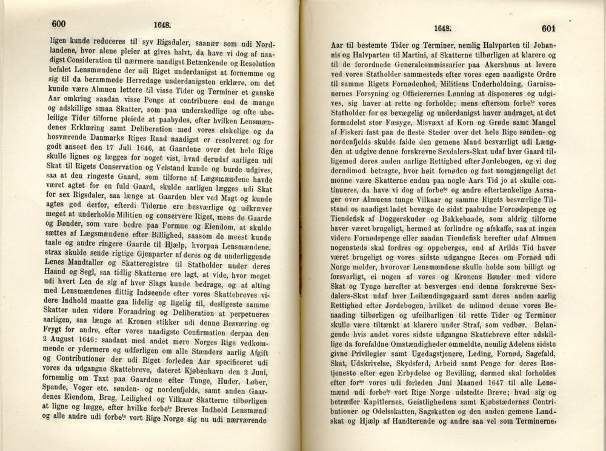 Publikasjoner utgitt av Det Norske Historiske Kildeskriftfond, PUBL/-/-/-: Norske Rigs-Registranter, bind 8, 1641-1648, p. 600-601