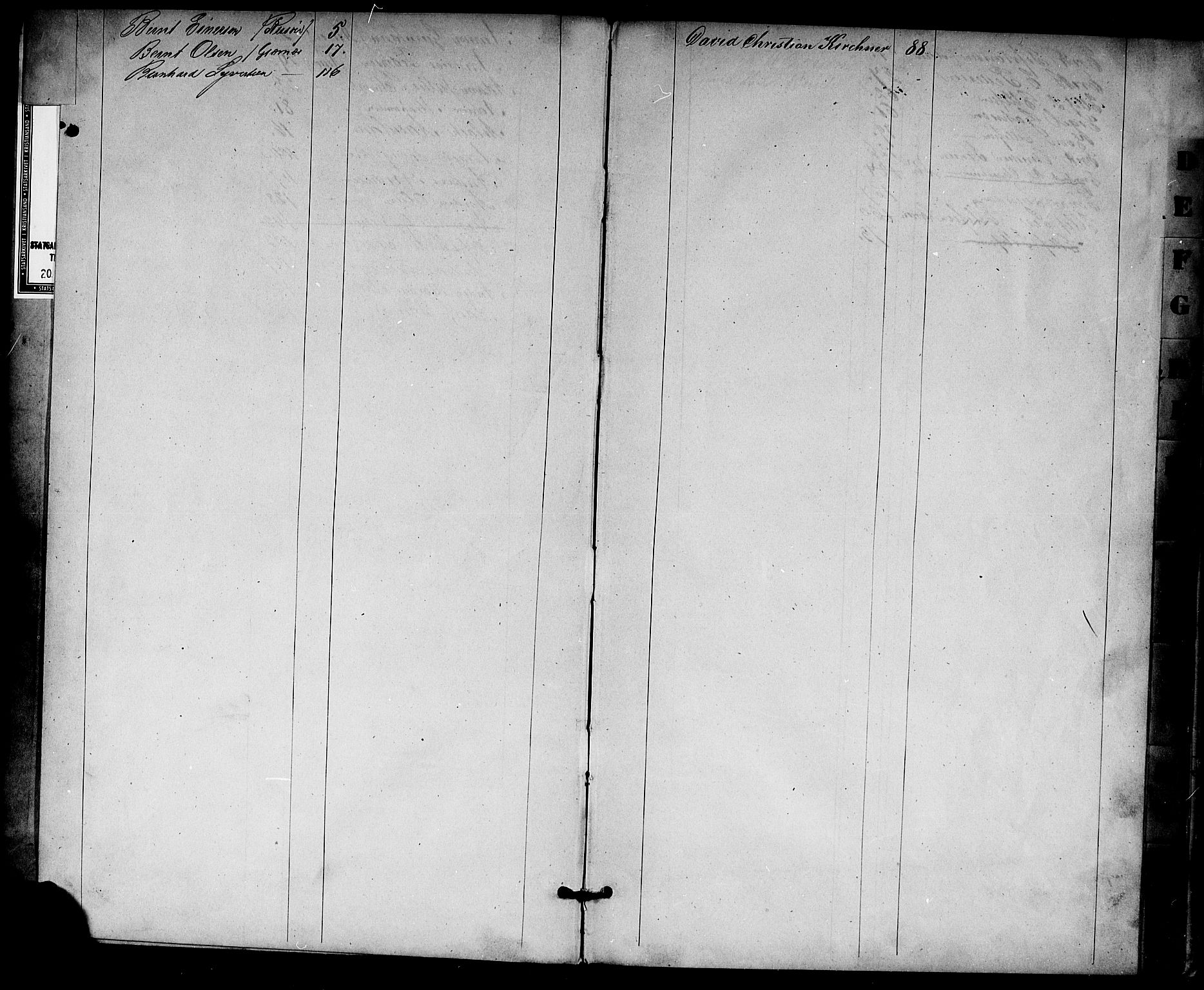 Risør mønstringskrets, SAK/2031-0010/F/Fc/L0001: Skipper- og styrmannsrulle nr 1-188 med register, D-3, 1860-1868, p. 3