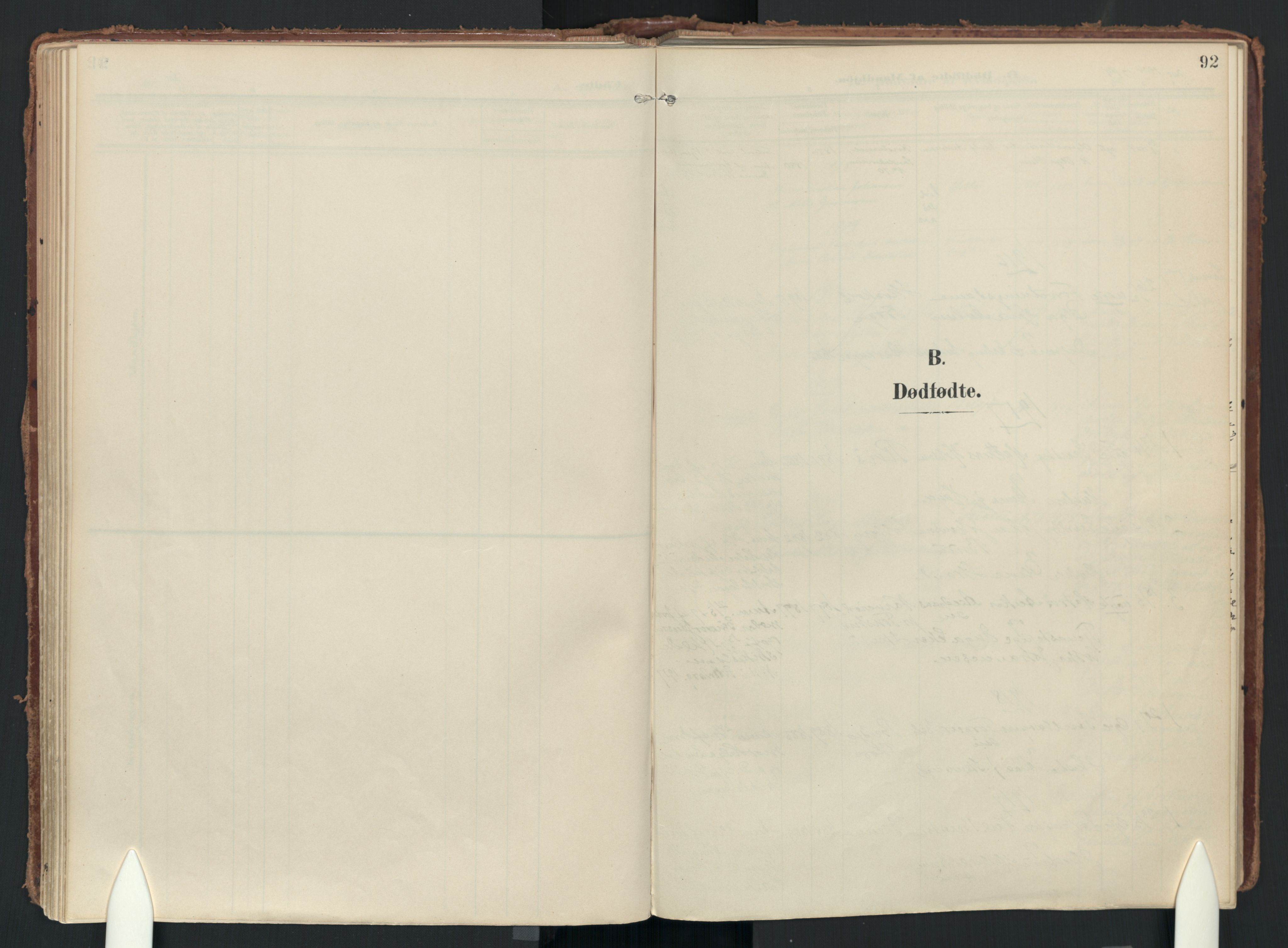 Drøbak prestekontor Kirkebøker, SAO/A-10142a/F/Fc/L0003: Parish register (official) no. III 3, 1901-1920, p. 92