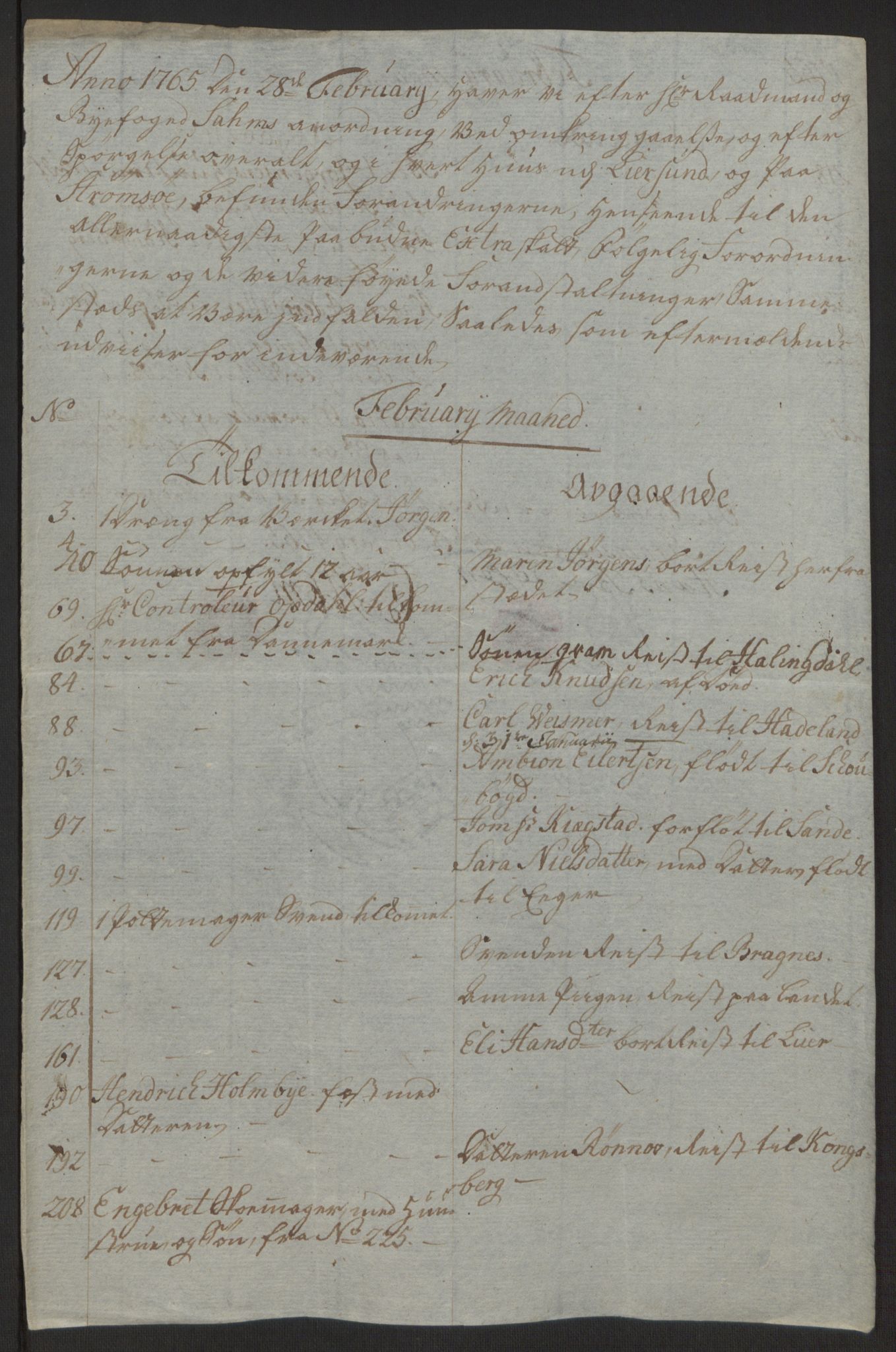 Rentekammeret inntil 1814, Reviderte regnskaper, Byregnskaper, AV/RA-EA-4066/R/Rg/L0144/0001: [G4] Kontribusjonsregnskap / Ekstraskatt, 1762-1767, p. 369