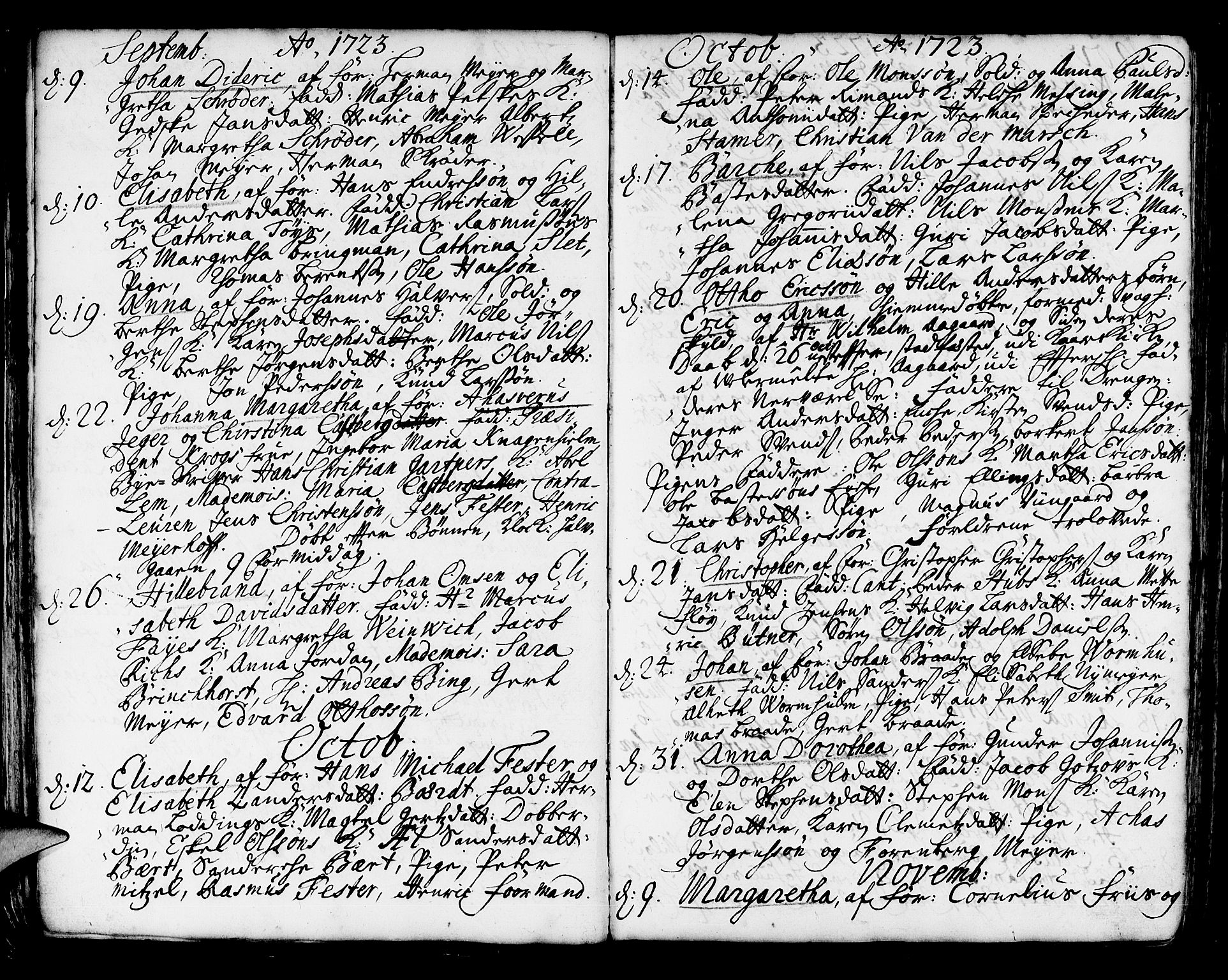 Korskirken sokneprestembete, AV/SAB-A-76101/H/Haa/L0004: Parish register (official) no. A 4, 1720-1750, p. 37