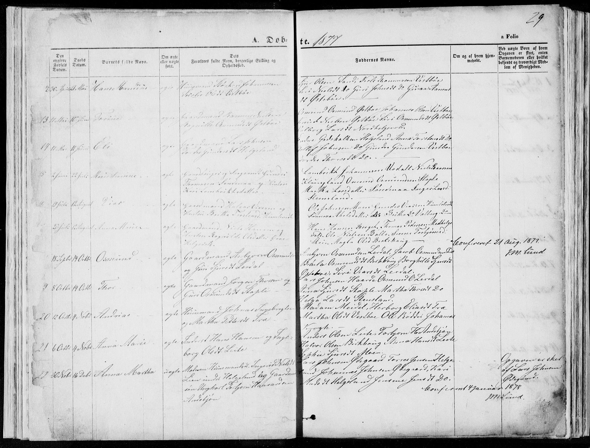 Vikedal sokneprestkontor, AV/SAST-A-101840/01/V: Parish register (copy) no. B 10, 1864-1926, p. 29