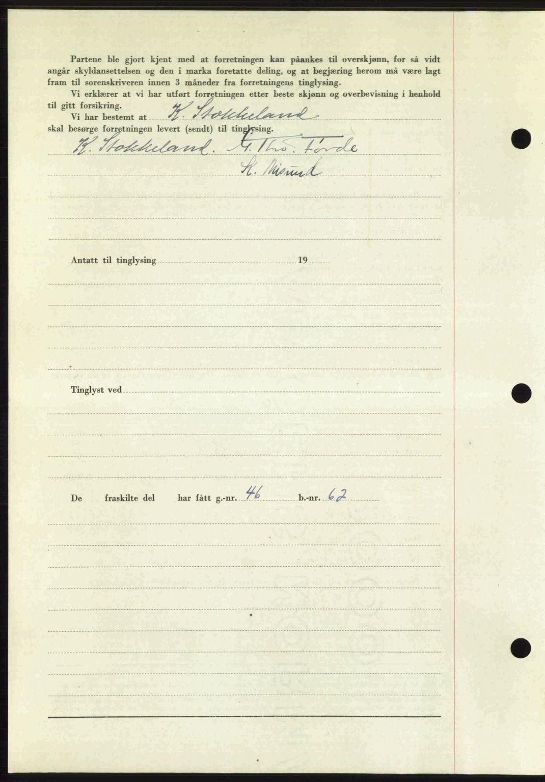 Romsdal sorenskriveri, AV/SAT-A-4149/1/2/2C: Mortgage book no. A31, 1949-1949, Diary no: : 3188/1949