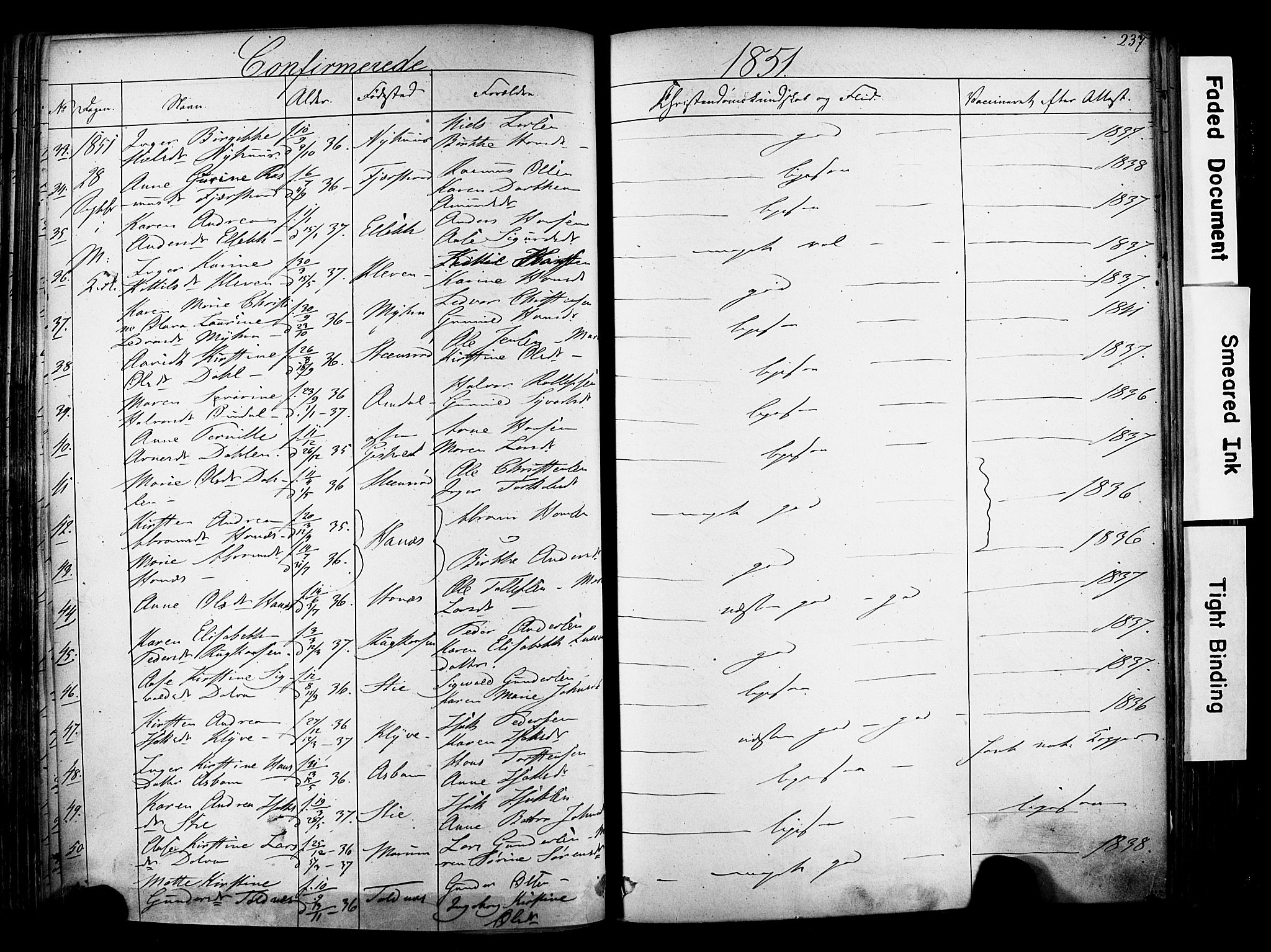 Solum kirkebøker, AV/SAKO-A-306/F/Fa/L0006: Parish register (official) no. I 6, 1844-1855, p. 237