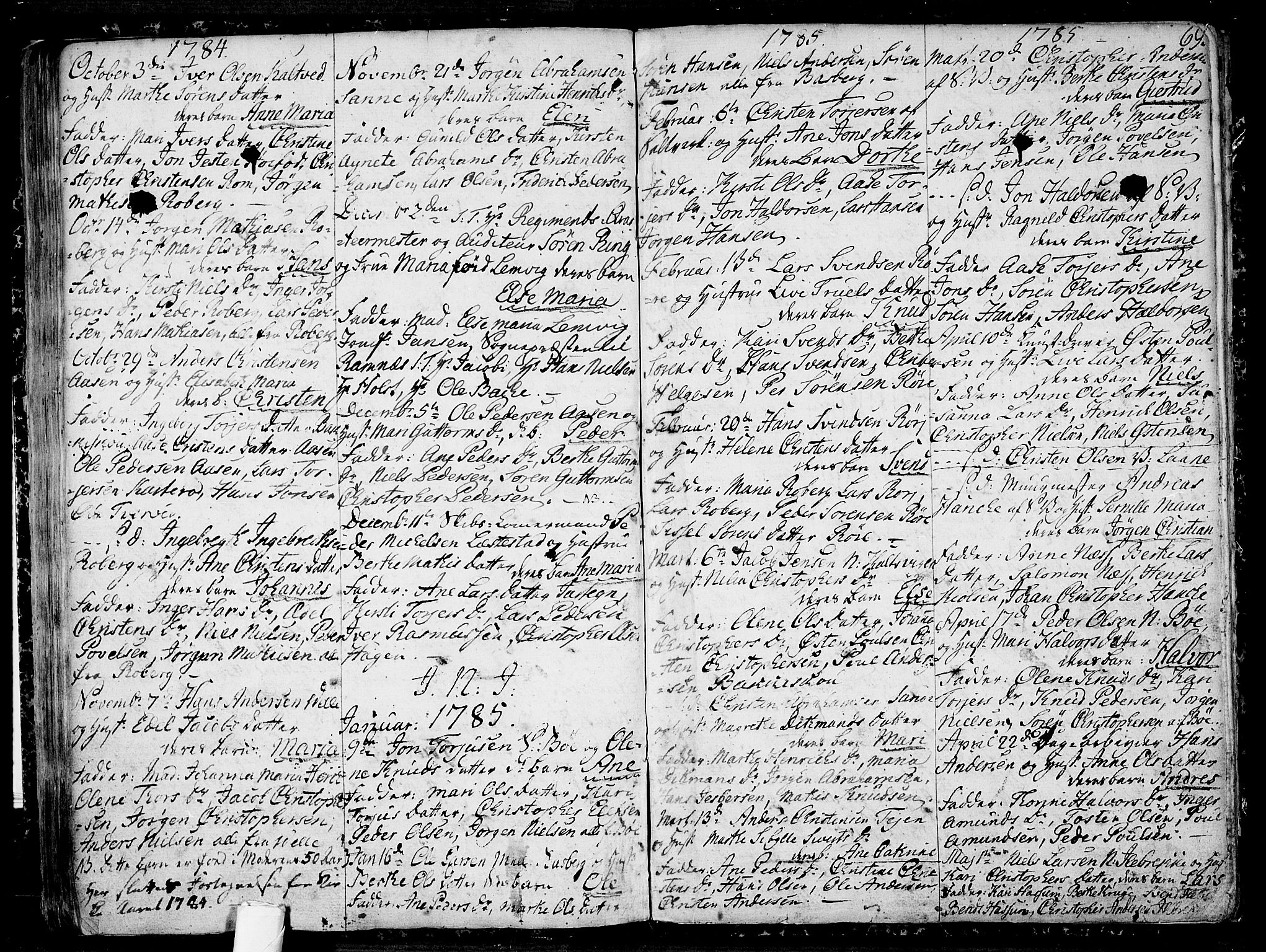 Sem kirkebøker, SAKO/A-5/F/Fb/L0002: Parish register (official) no. II 2, 1764-1792, p. 69