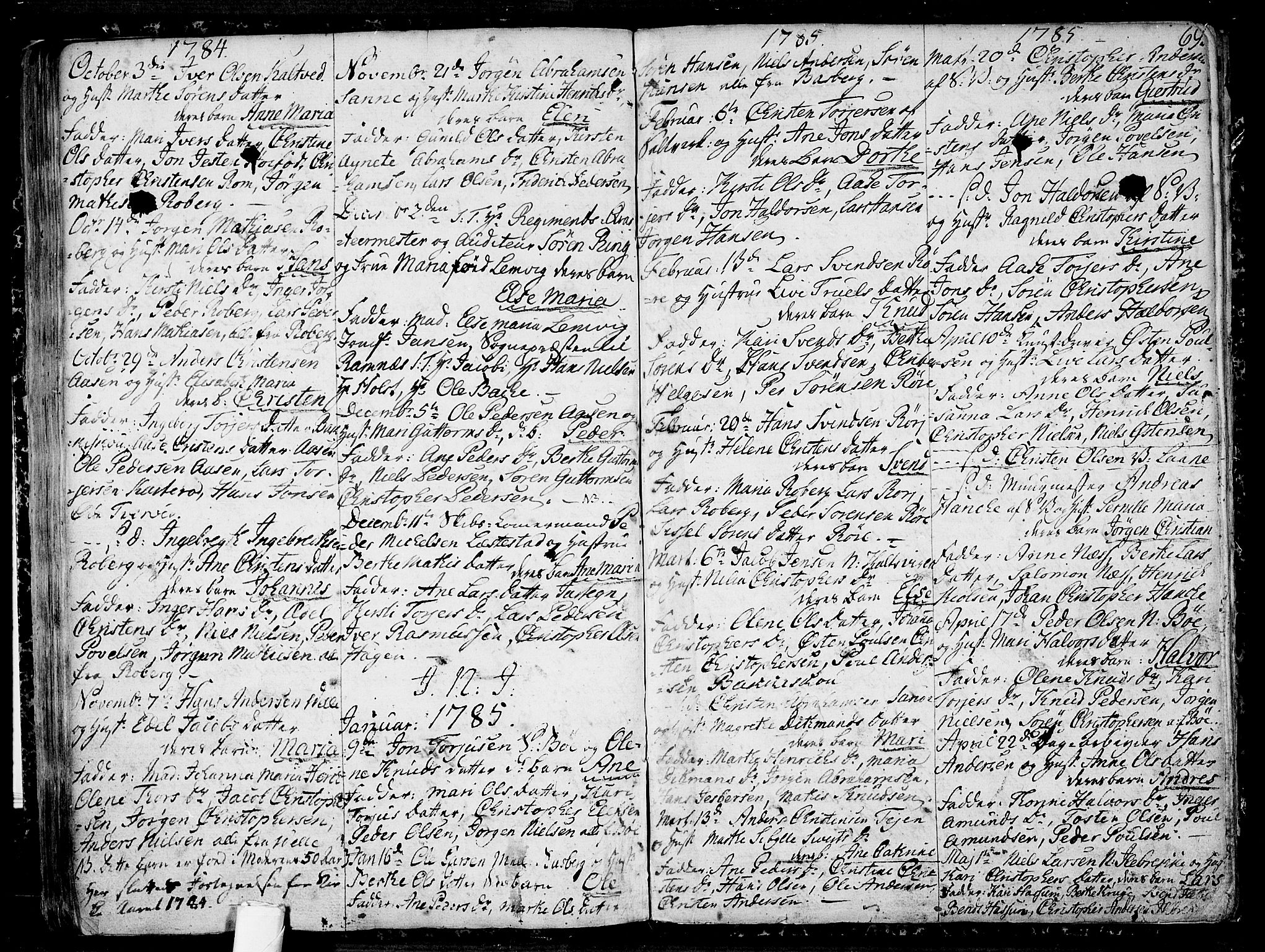 Sem kirkebøker, AV/SAKO-A-5/F/Fb/L0002: Parish register (official) no. II 2, 1764-1792, p. 69