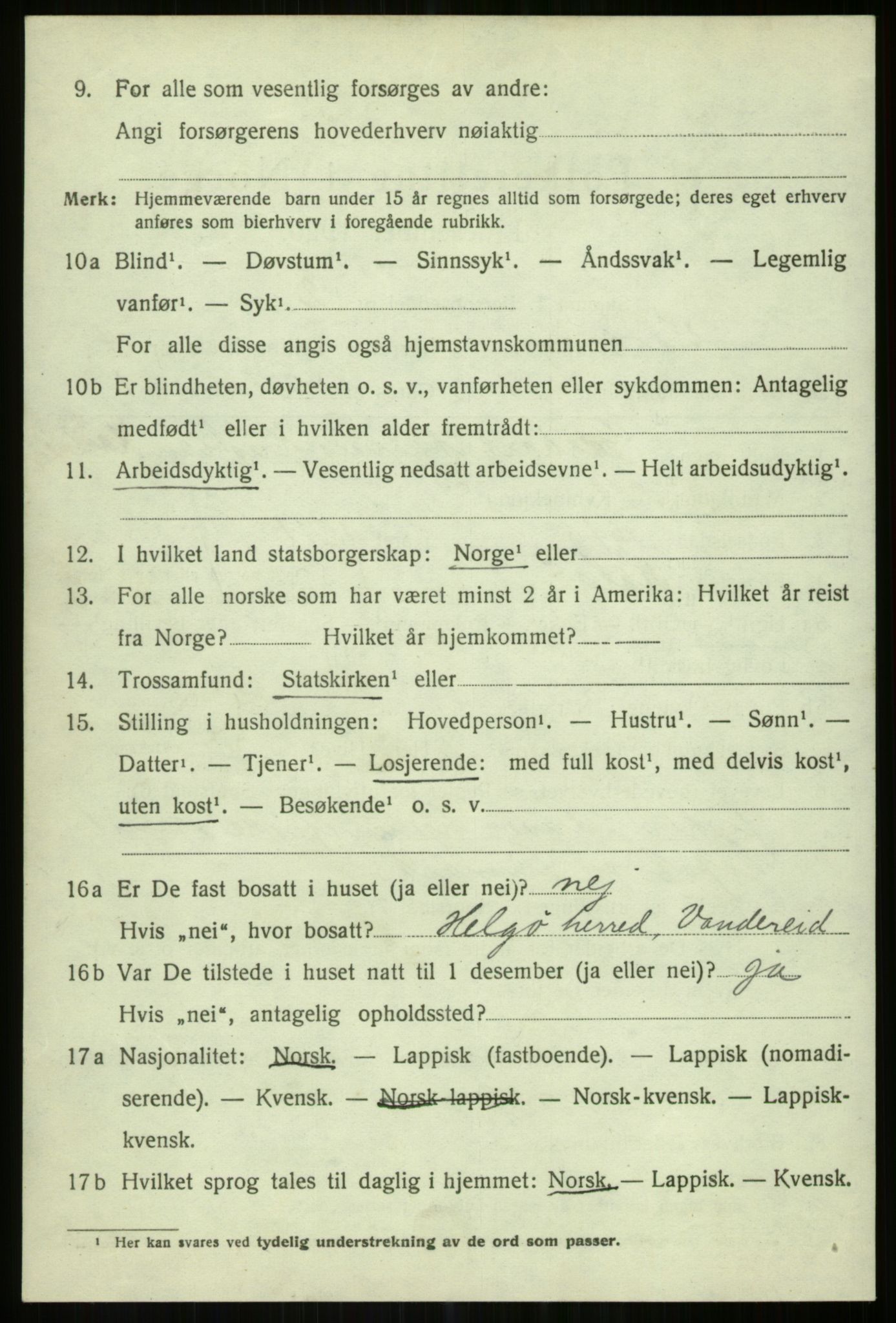 SATØ, 1920 census for Karlsøy, 1920, p. 5100