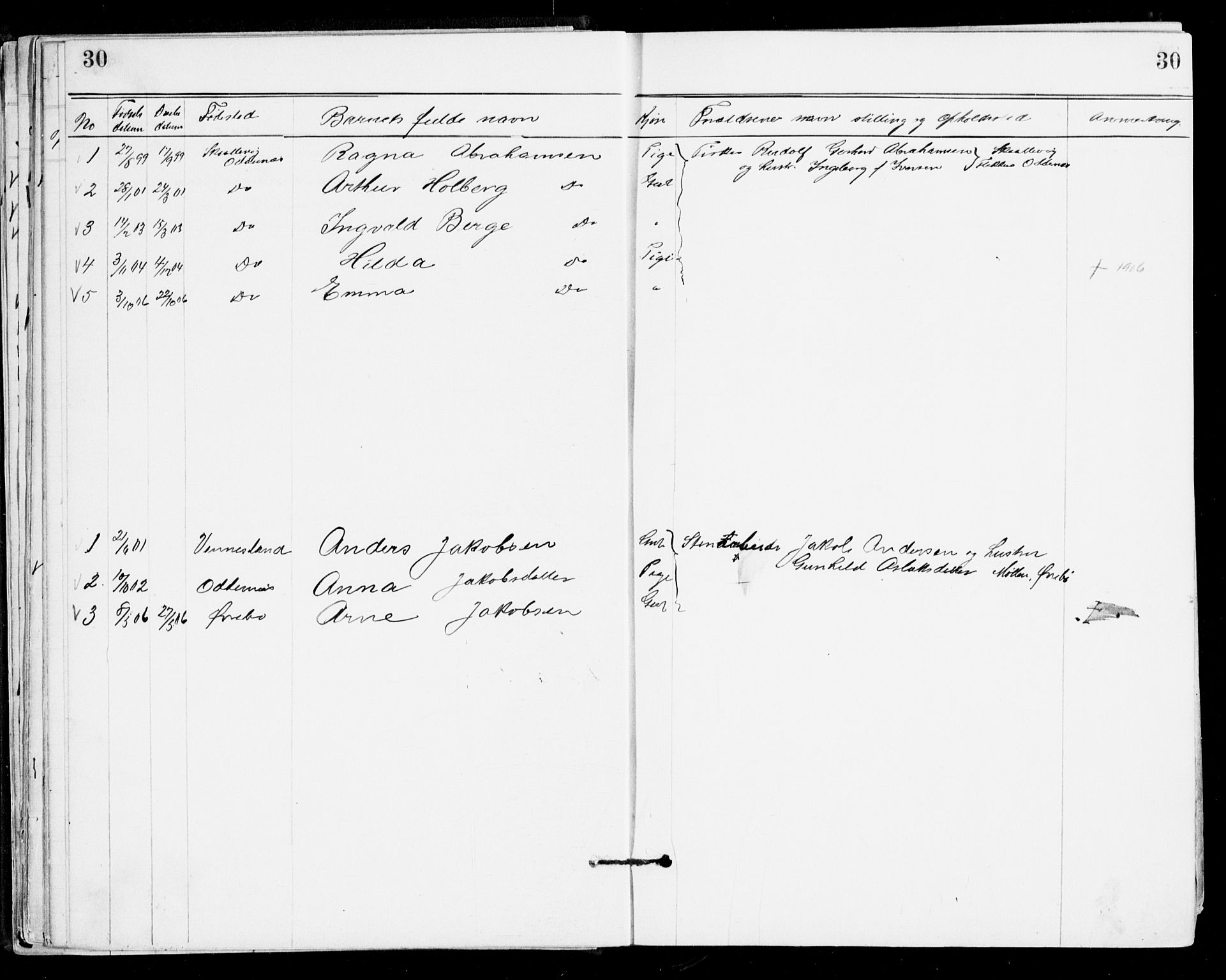 Den evangelisk-lutherske frikirke, Kristiansand, AV/SAK-1292-0017/F/Fa/L0002: Dissenter register no. F 10, 1889-1892, p. 30