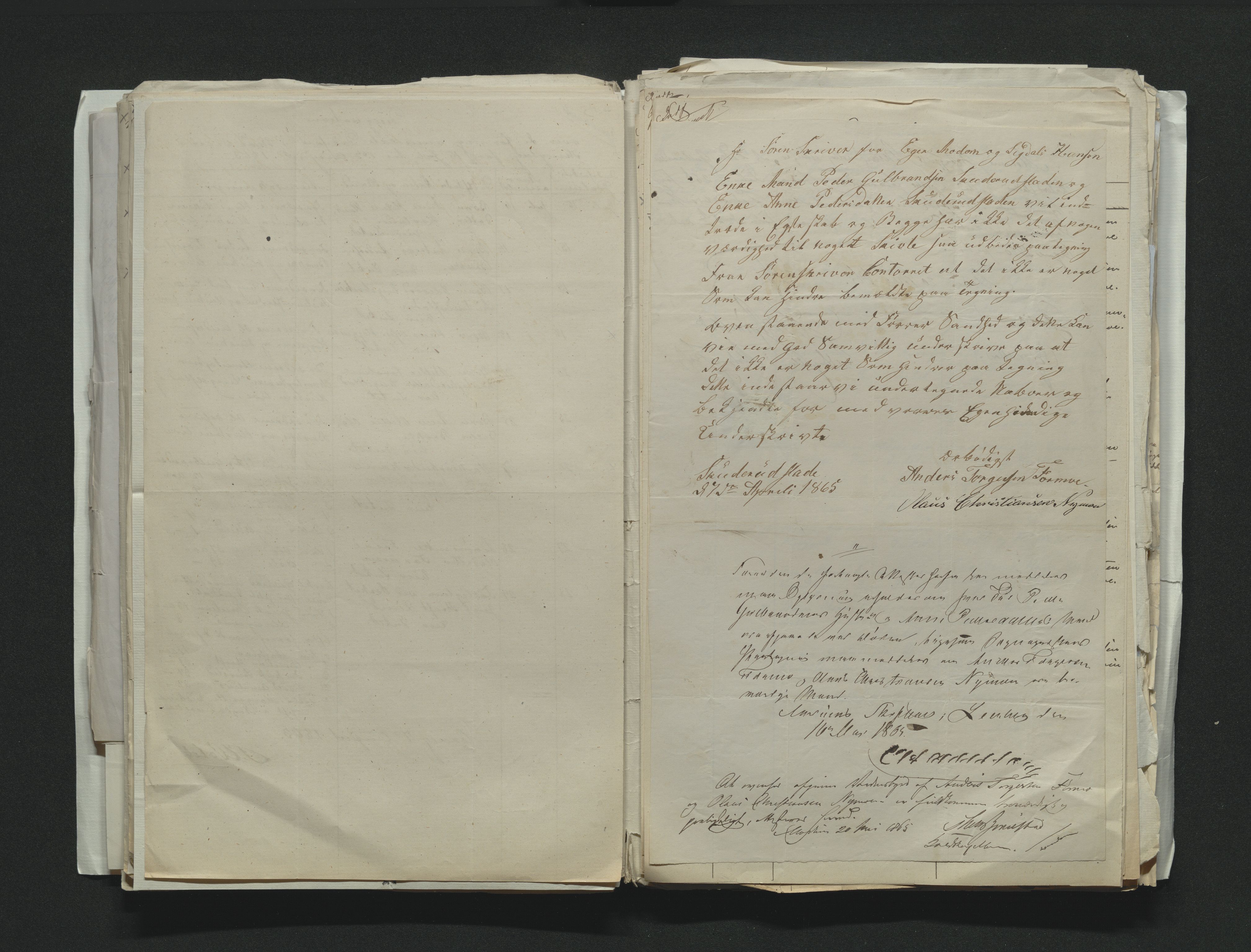 Eiker, Modum og Sigdal sorenskriveri, AV/SAKO-A-123/H/Ha/Hab/L0011: Dødsfallsmeldinger, 1862-1865, p. 252
