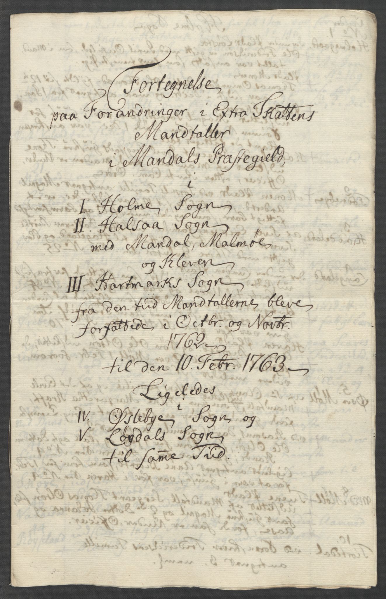 Rentekammeret inntil 1814, Reviderte regnskaper, Fogderegnskap, RA/EA-4092/R45/L2704: Ekstraskatten Lista og Mandal, 1762-1768, p. 168