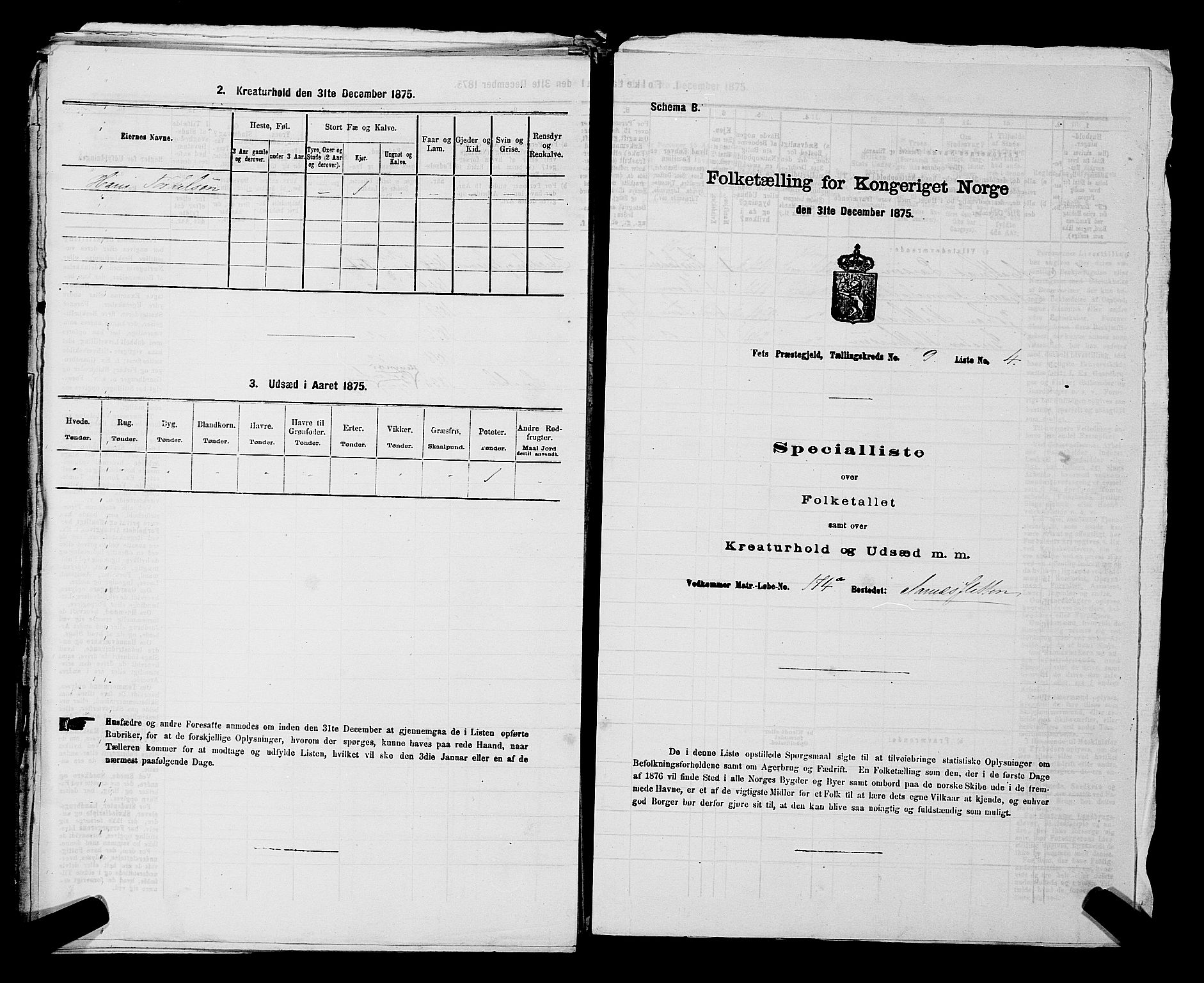 RA, 1875 census for 0227P Fet, 1875, p. 1341