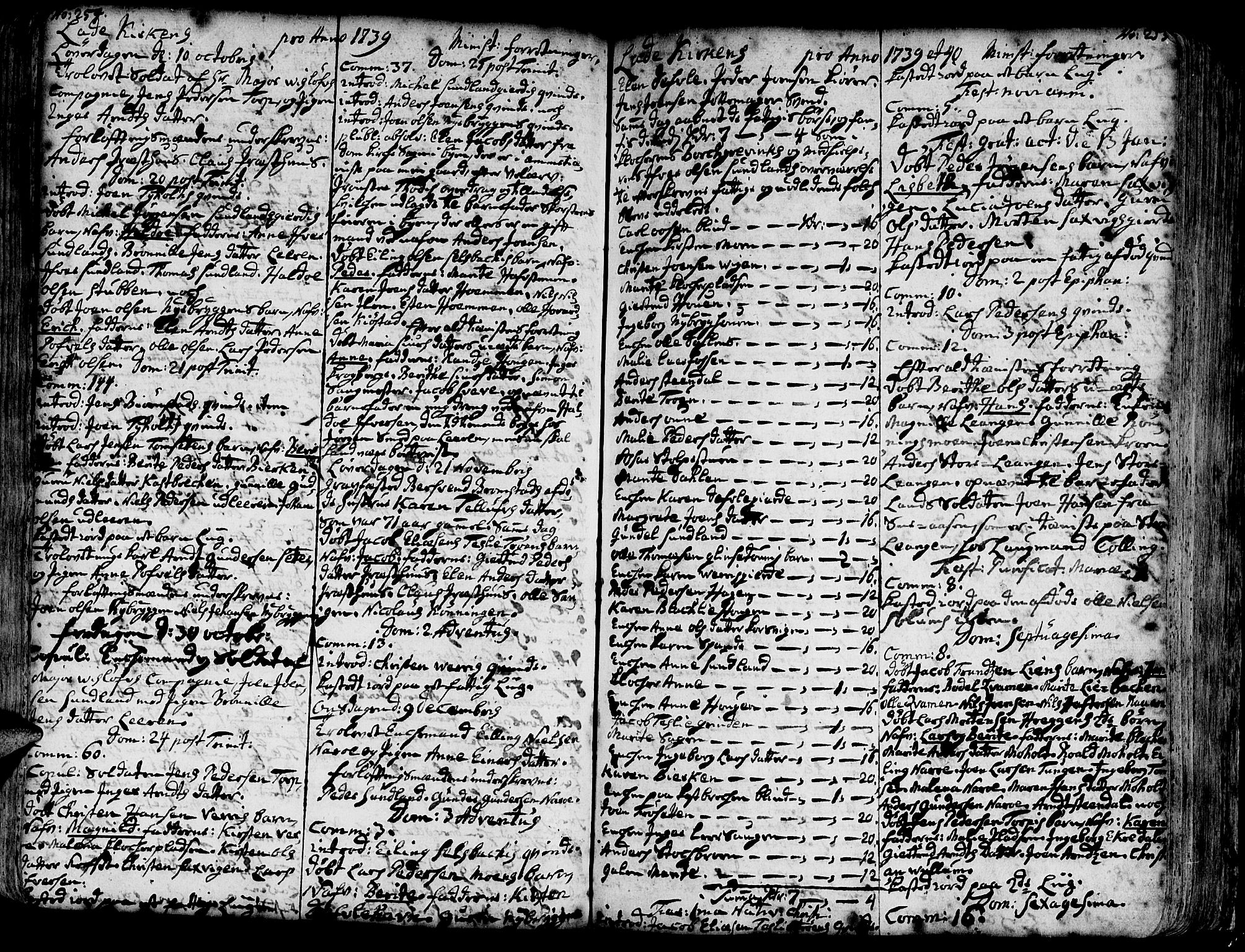 Ministerialprotokoller, klokkerbøker og fødselsregistre - Sør-Trøndelag, SAT/A-1456/606/L0275: Parish register (official) no. 606A01 /1, 1727-1780, p. 254-255