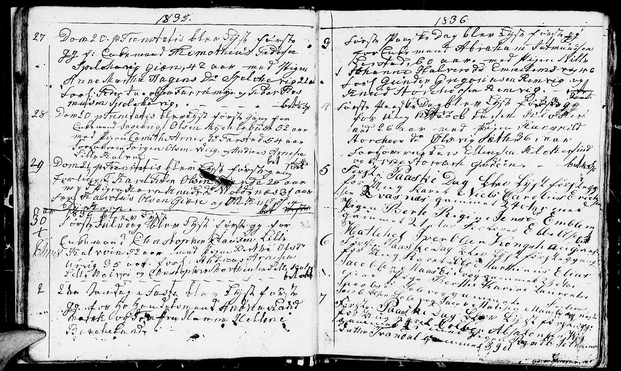 Ministerialprotokoller, klokkerbøker og fødselsregistre - Møre og Romsdal, AV/SAT-A-1454/528/L0424: Parish register (copy) no. 528C05, 1826-1847, p. 28