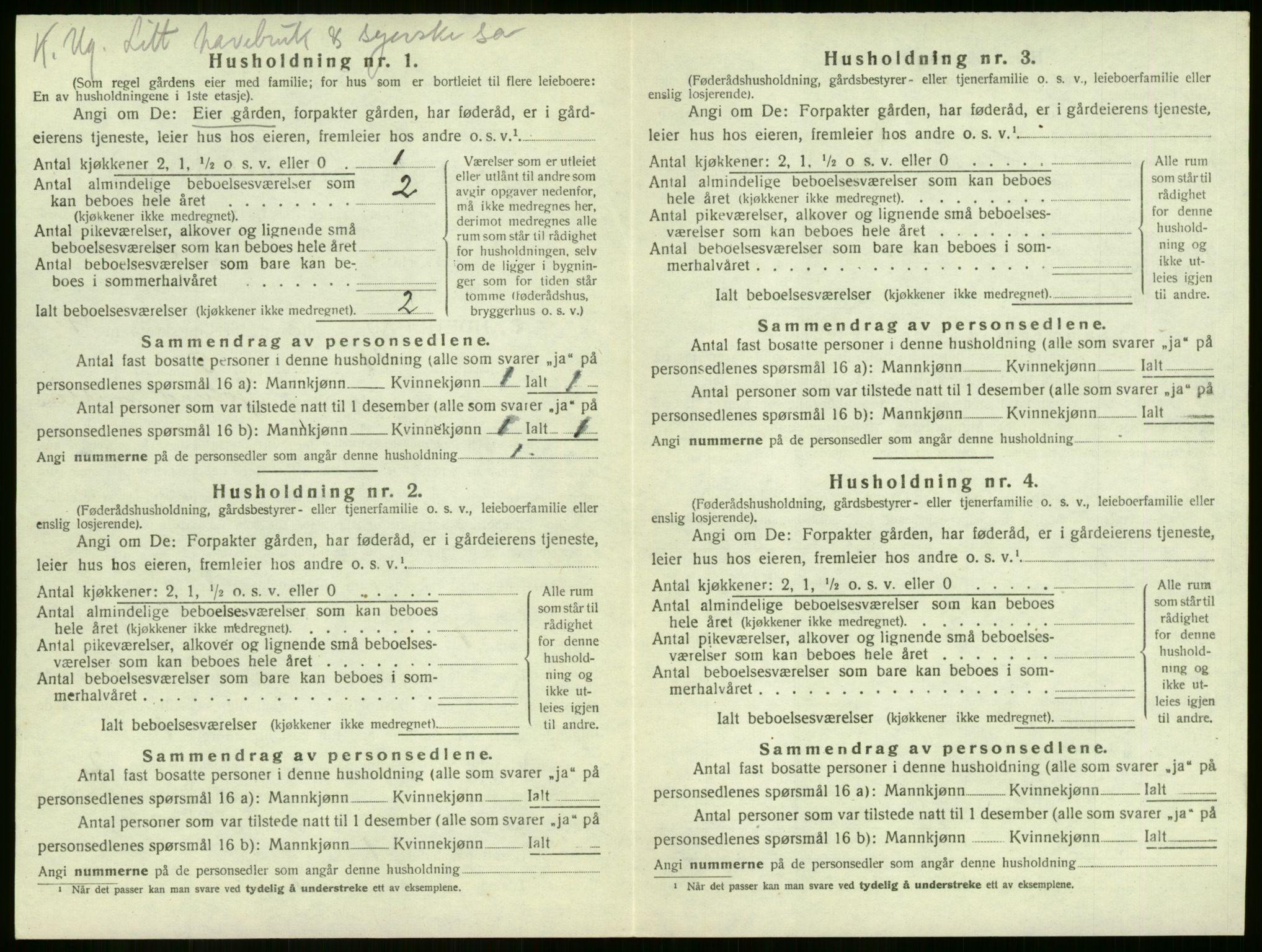 SAKO, 1920 census for Sandeherred, 1920, p. 1956